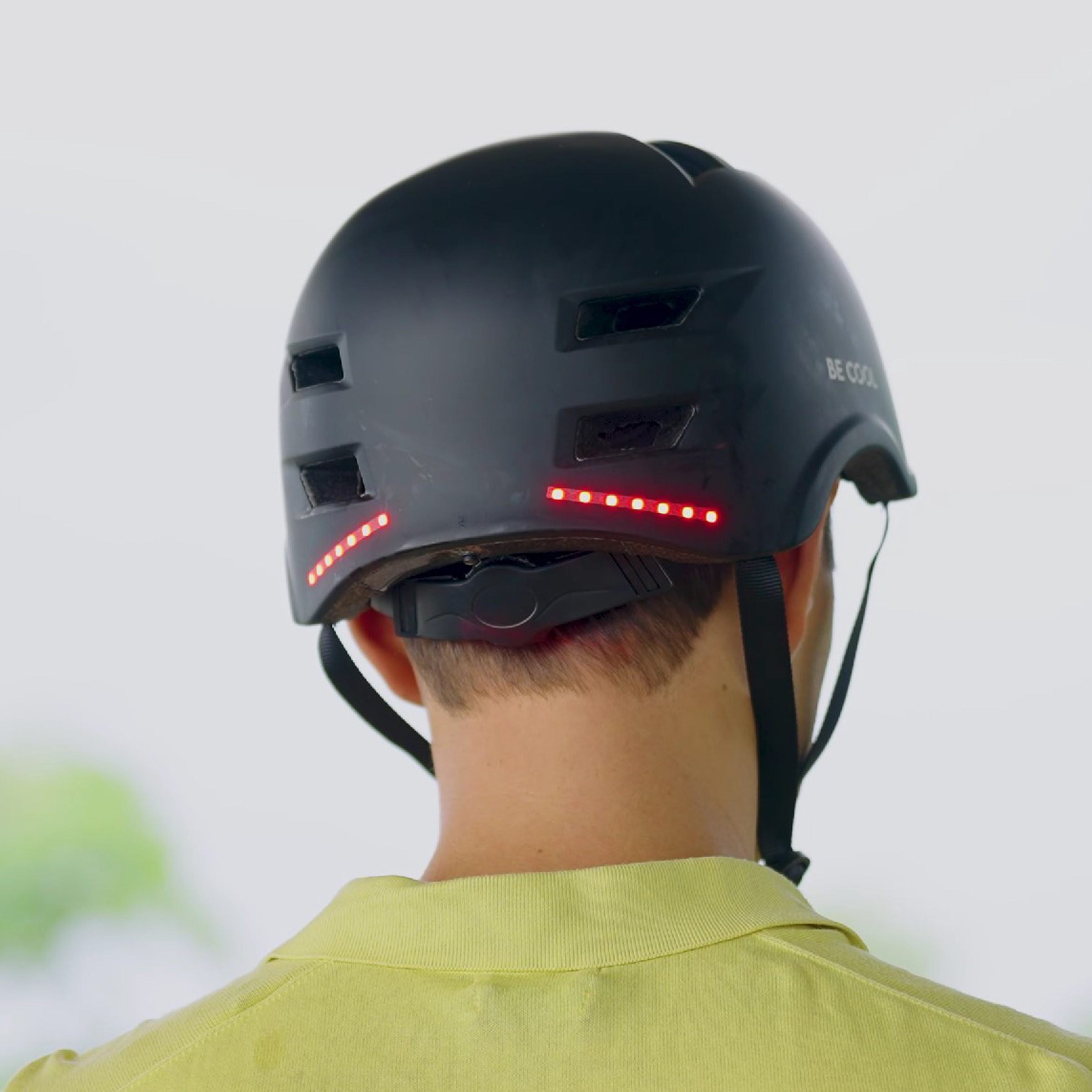 be cool Fahrradhelm »Unisex Schutzhelm mit Beleuchtung«, integr. Akku, auch für Scooter etc.