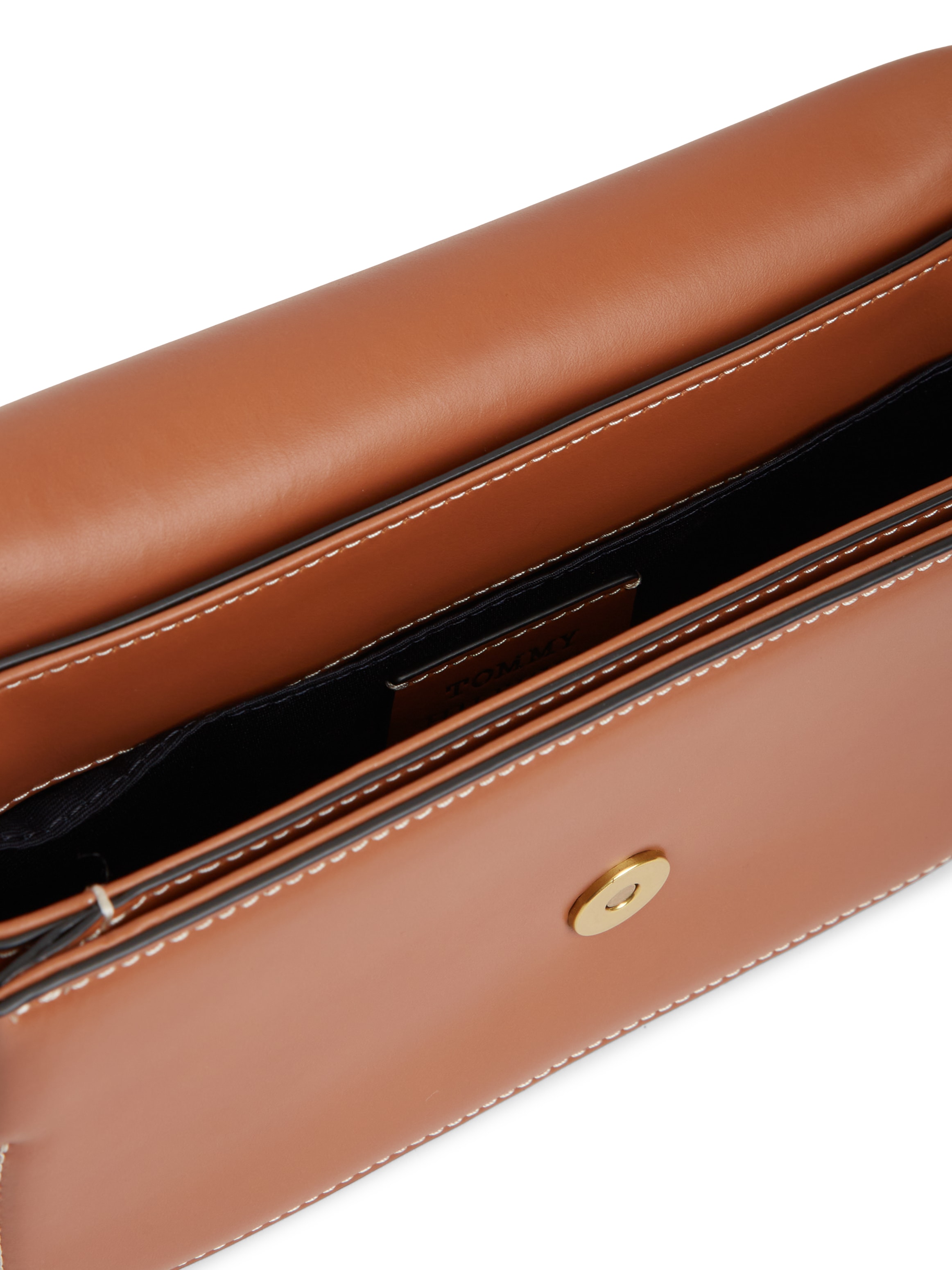 Tommy Hilfiger Umhängetasche »TH SCRIPT FLAP CROSSOVER« Schultertasche, Handtasche, Mulitfach, Clutch mit Logo