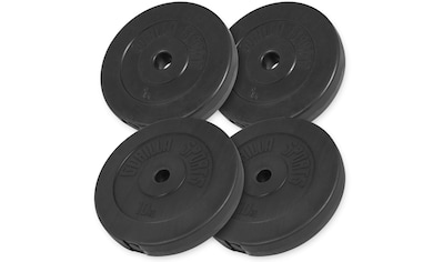 Hantelscheiben »Hantelscheibenset Kunststoff 30 kg - 2 x 5 - 2 x 10 kg«, (Set, 4 tlg.)