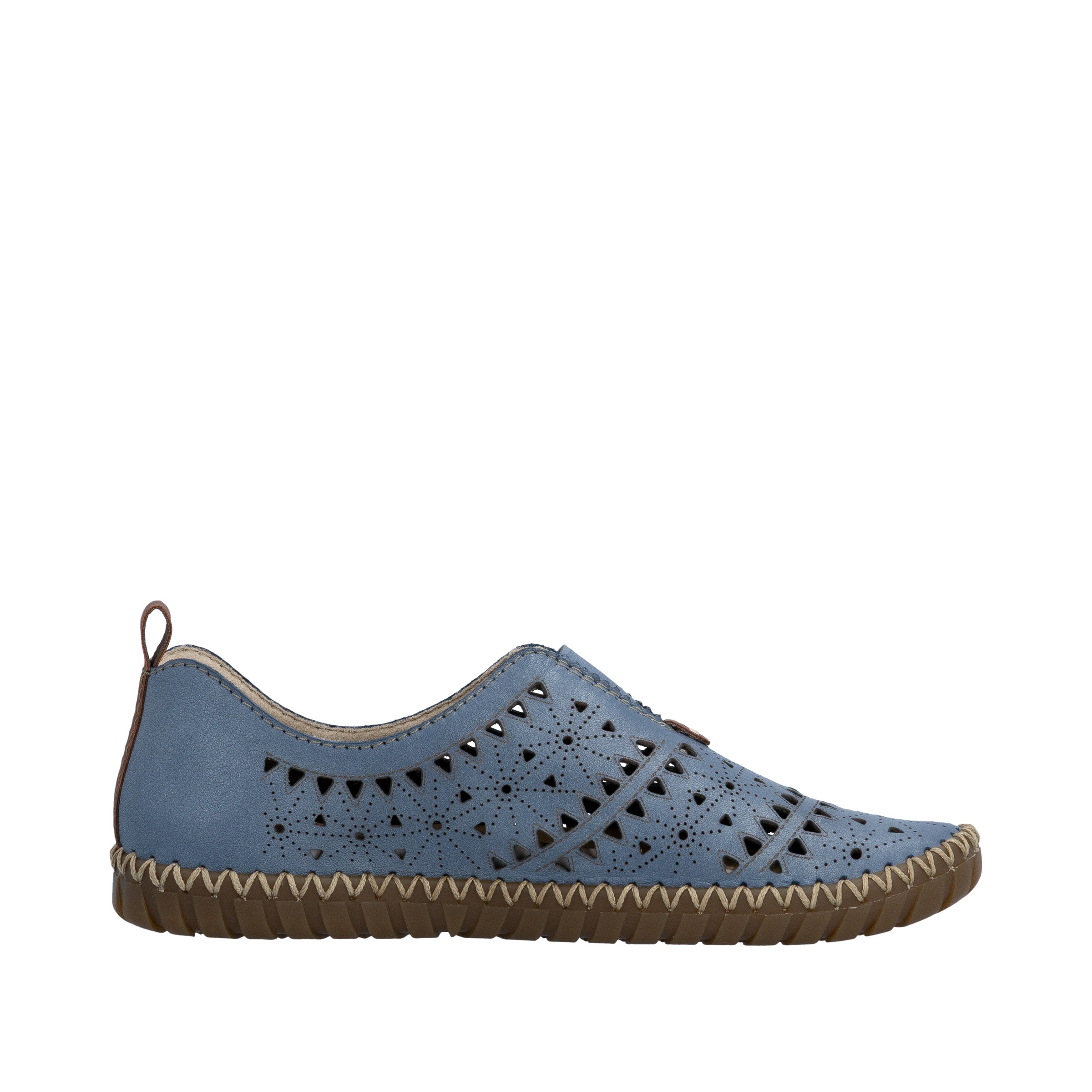 Rieker Slipper  Schlupfschuh, Halbschuh, Urlaubsschuh mit Perforation