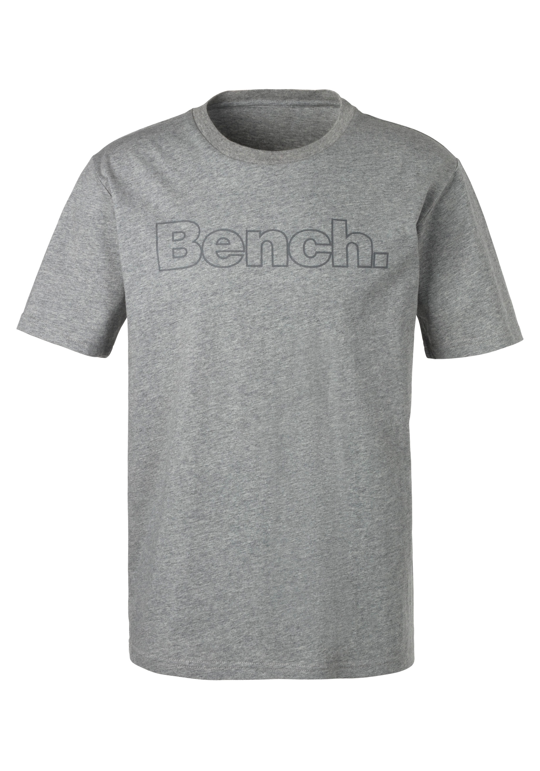 Bench. Loungewear T-Shirt 2 Stk. tlg. Shirt mit Logoprint, Basicshirt mit Rundhals aus reiner Baumwolle