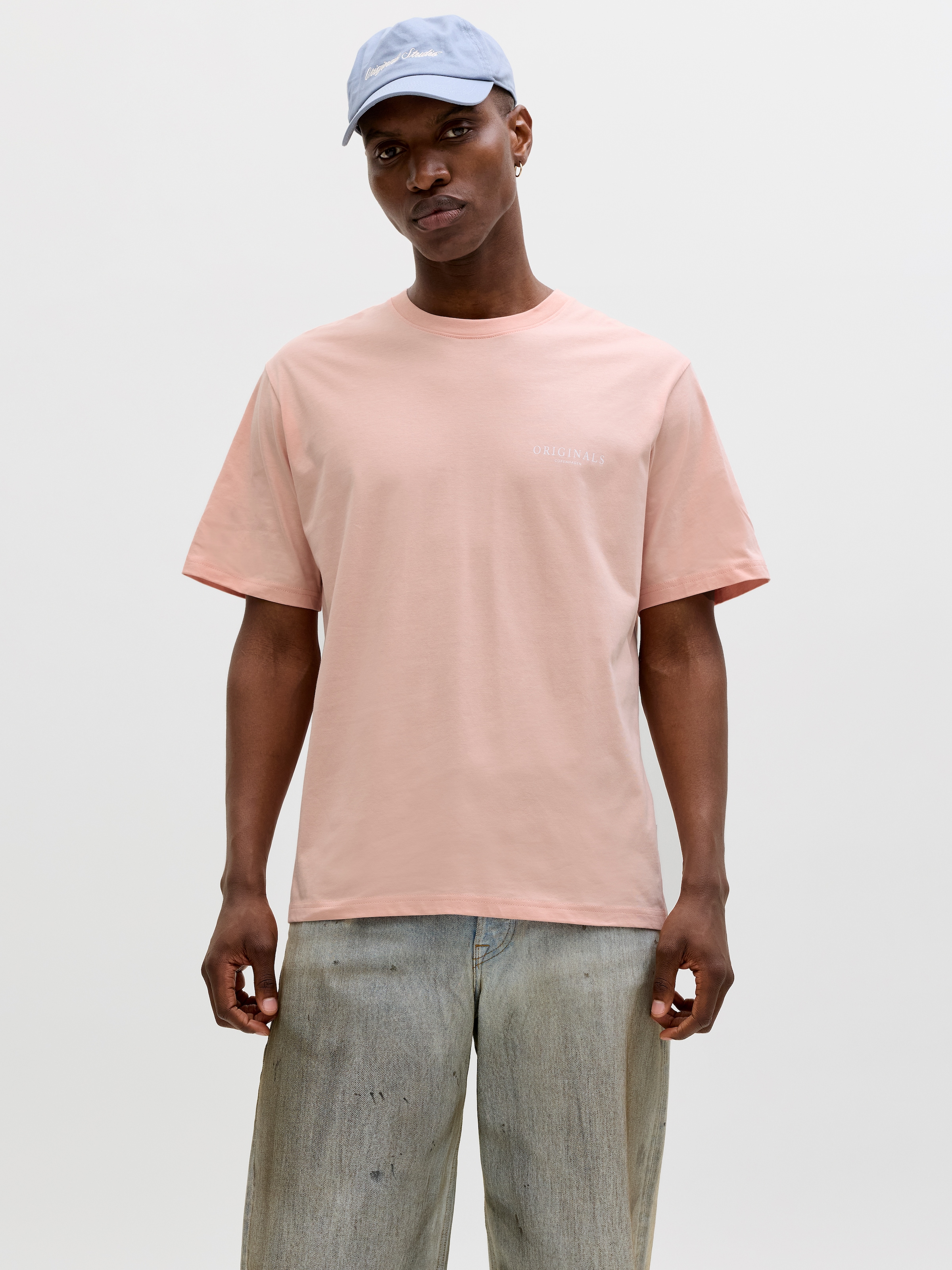 Jack & Jones Kurzarmshirt »JORMONTAUK AOP BACK TEE SS CREW NECK« Baumwolle, regular fit
