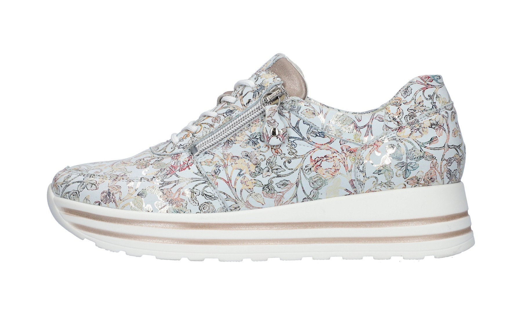 Waldläufer Plateausneaker »H-LANA«, Schnürer, Halbschuh, Komfortschuh, Reißverschluss, H-Weite