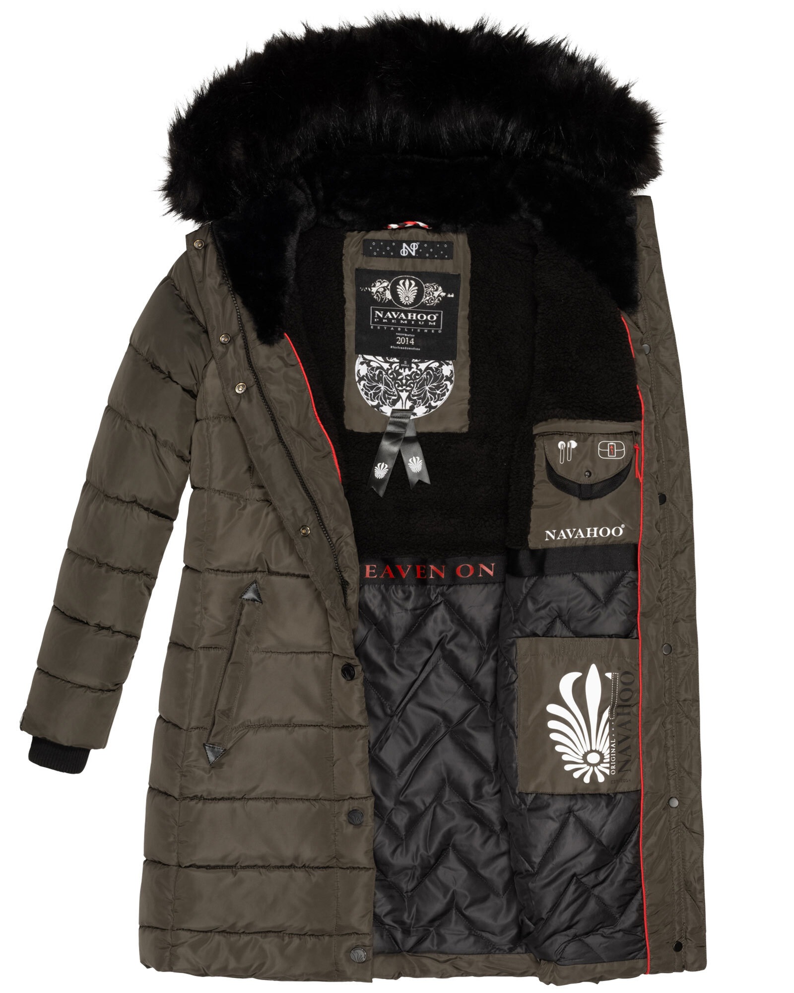 Navahoo Winterjacke »Navahoo Lotusblüte Princess Damen Winter Steppjacke B897«