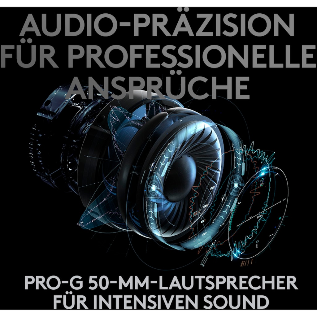 Logitech G Over-Ear-Kopfhörer »PRO X Wireless LIGHTSPEED«, Rauschunterdrückung