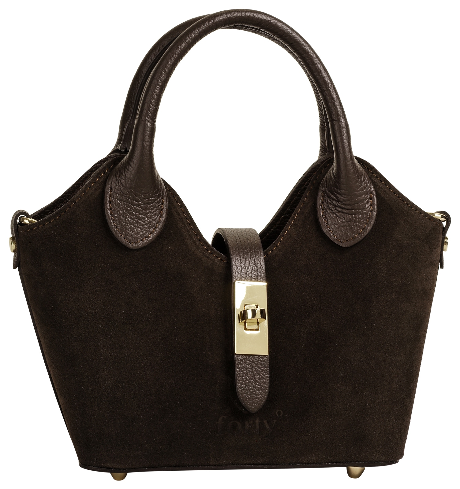 forty° Henkeltasche »FORTY° Damen BELTRAVA - S echt Leder, Made in Italy« echt Leder, Made in Italy