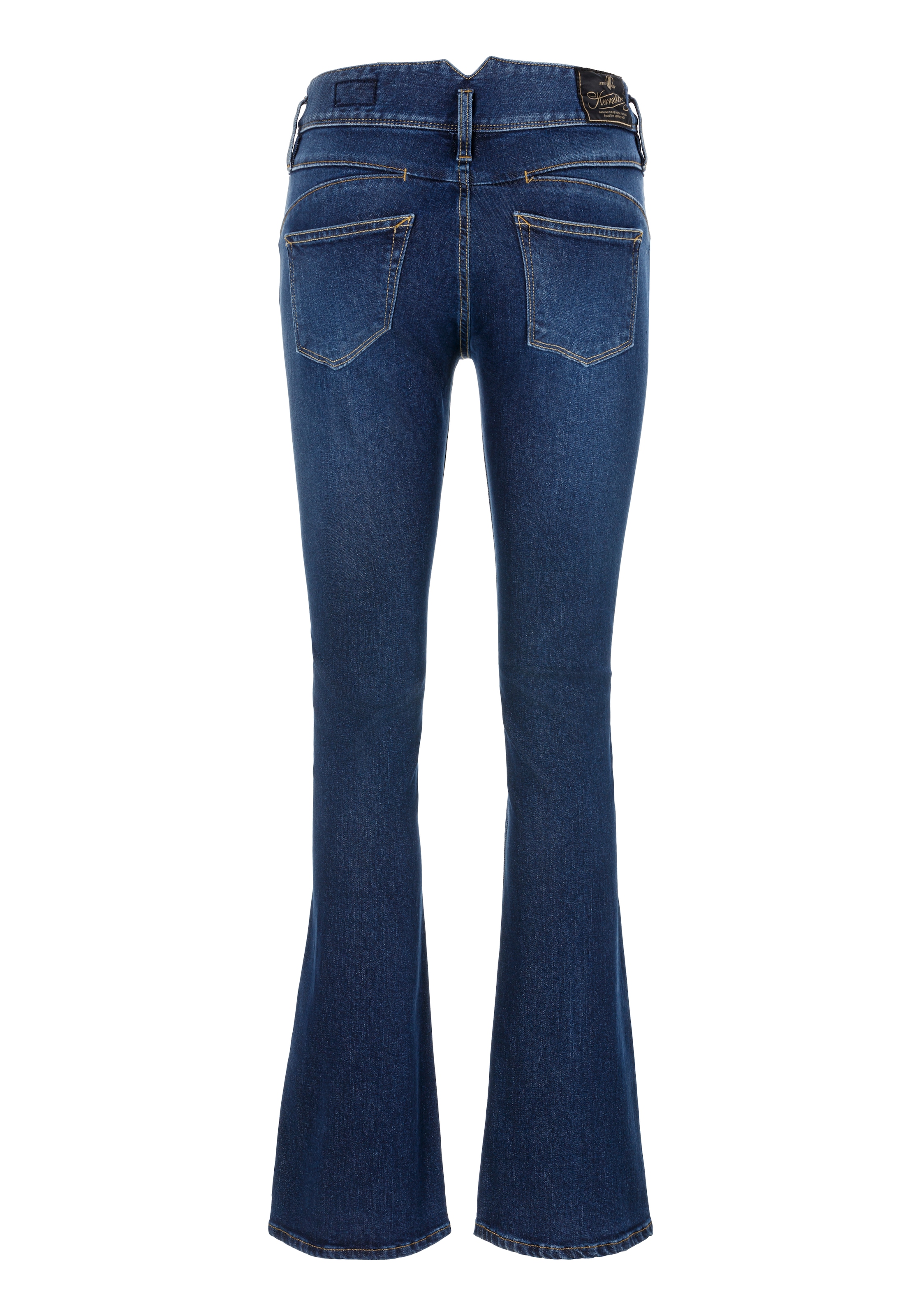 Herrlicher Bootcut-Jeans »Pearl Boot Recycled Denim«, mit markantem Bund