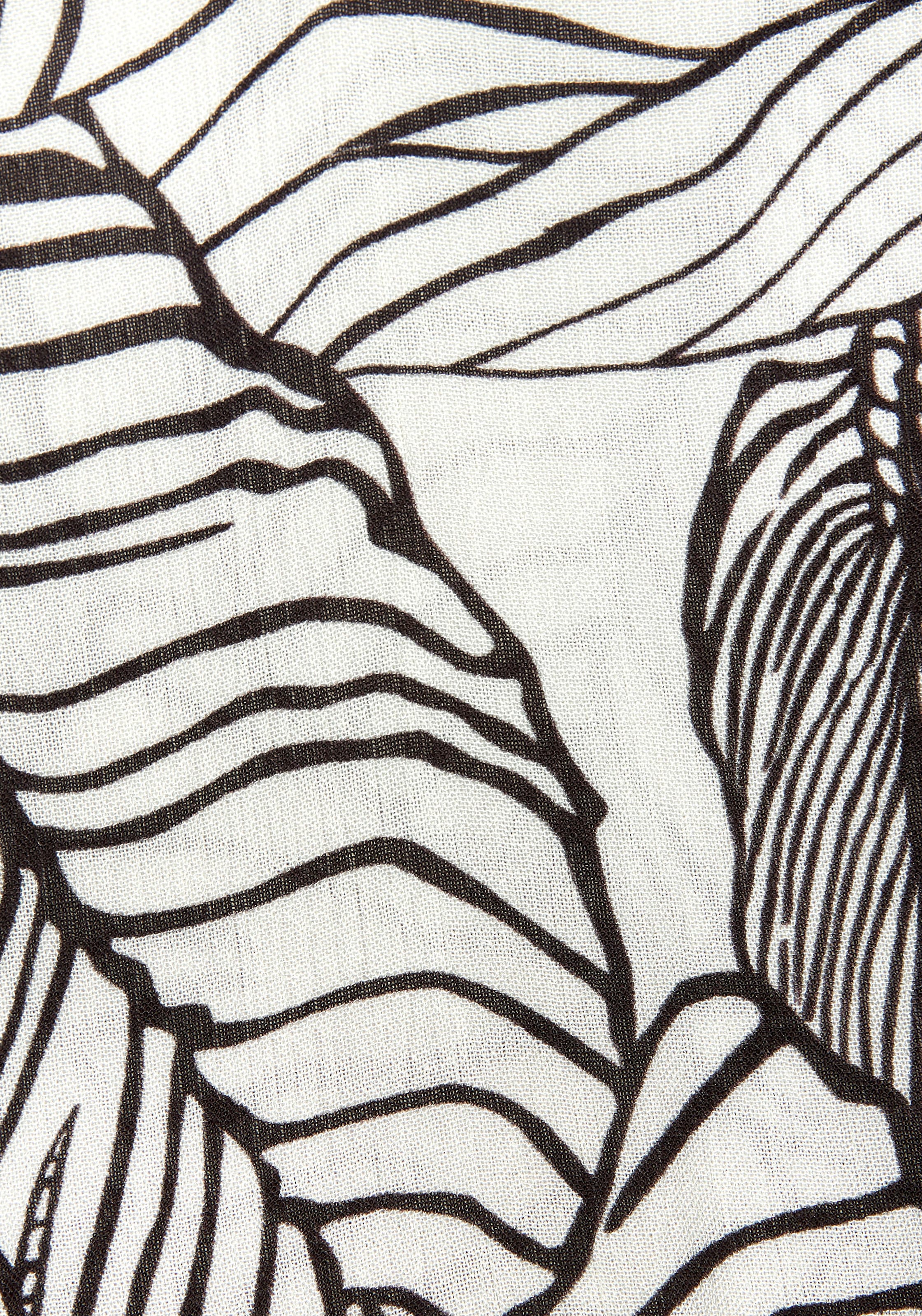s.Oliver Sommerkleid, mit Volantrock, Trägerkleid mit Alloverprint und V-Ausschnitt