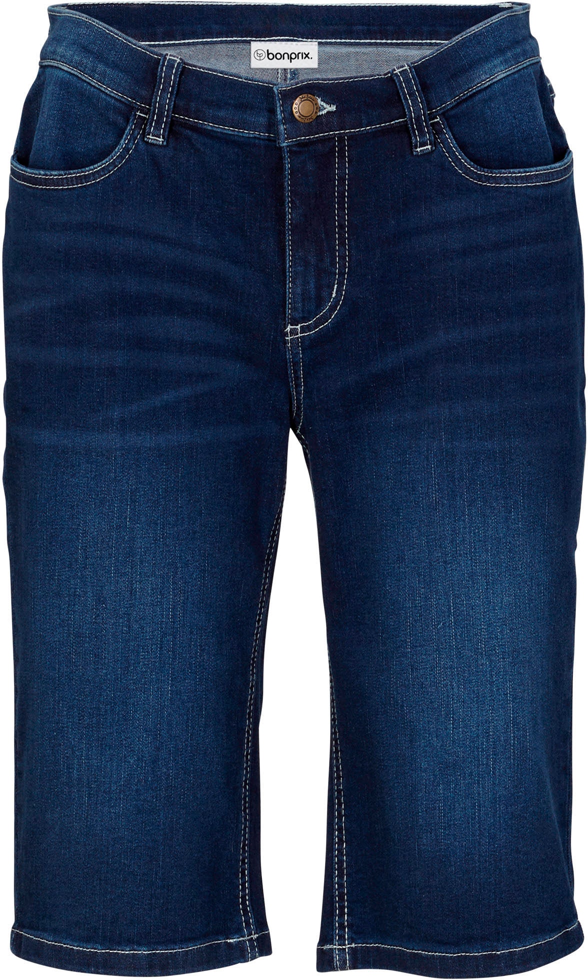 bonprix Straight-Jeans Slim fit Passform, aus Baumwollmischung, mit Eingrifftaschen