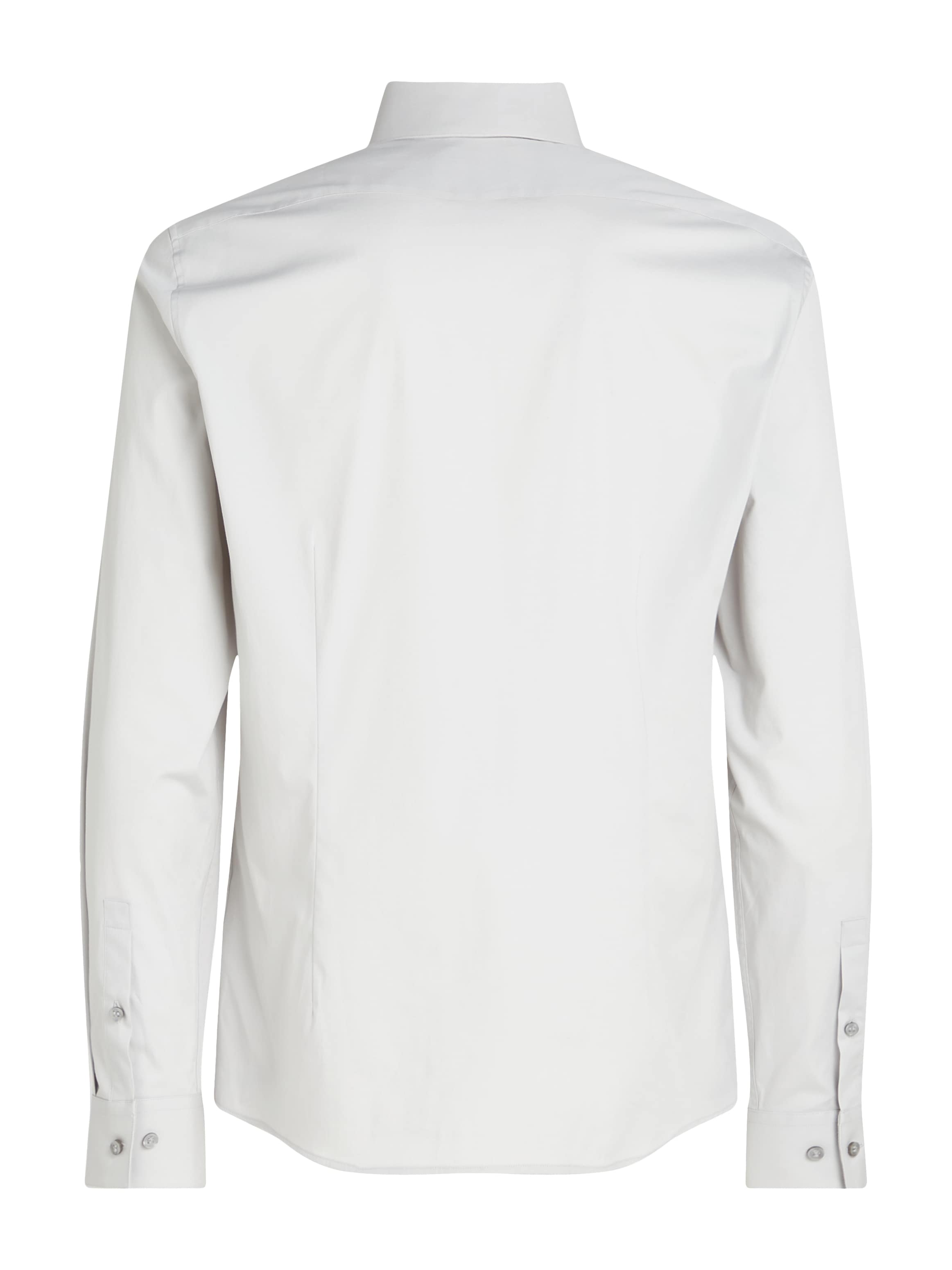 Calvin Klein Businesshemd »POPLIN STRETCH SLIM SHIRT«, mit Kentkragen, Logoprint auf Brusthöhe