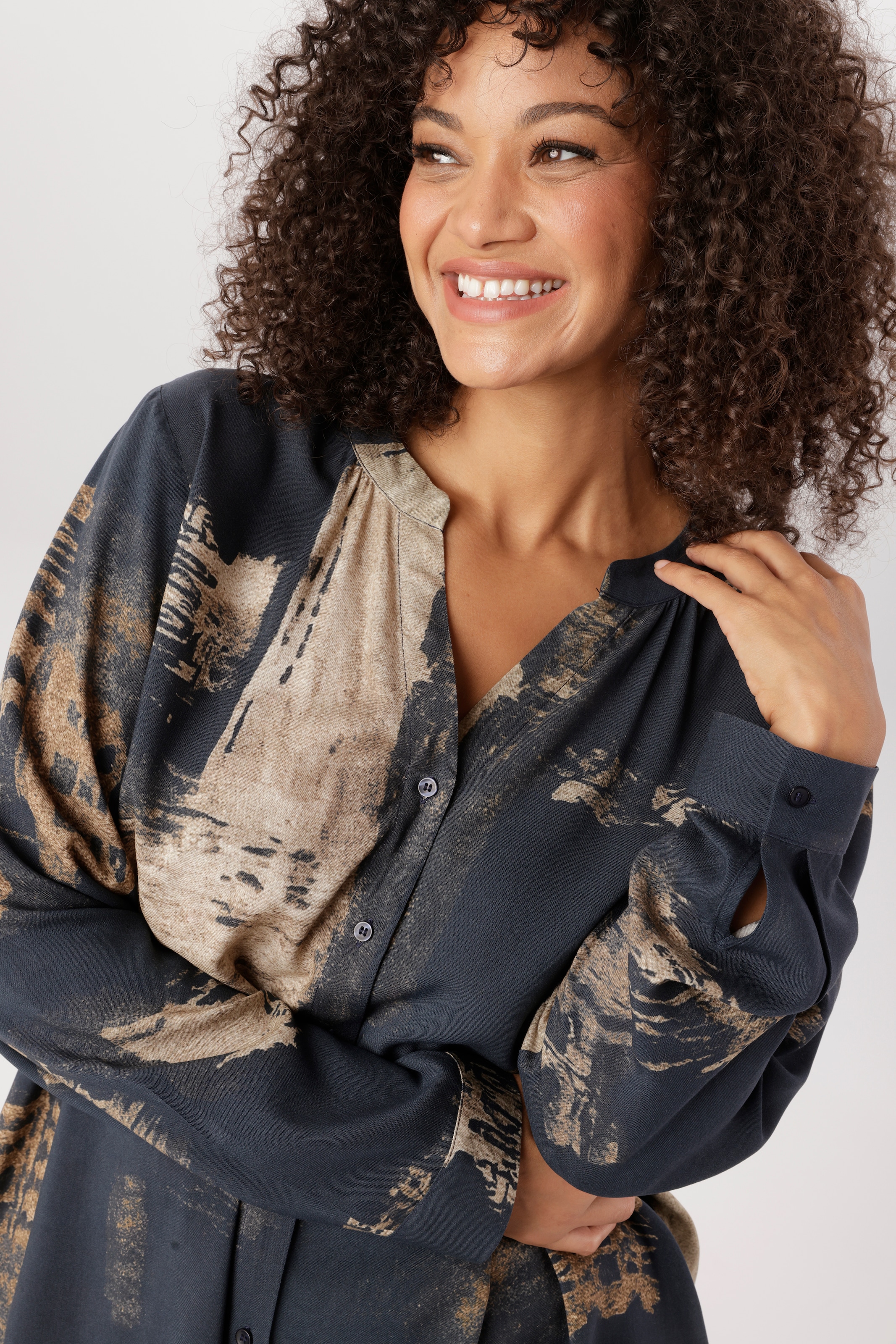 Aniston PLUS Longbluse extravagant bedruckt - NEUE KOLLEKTION