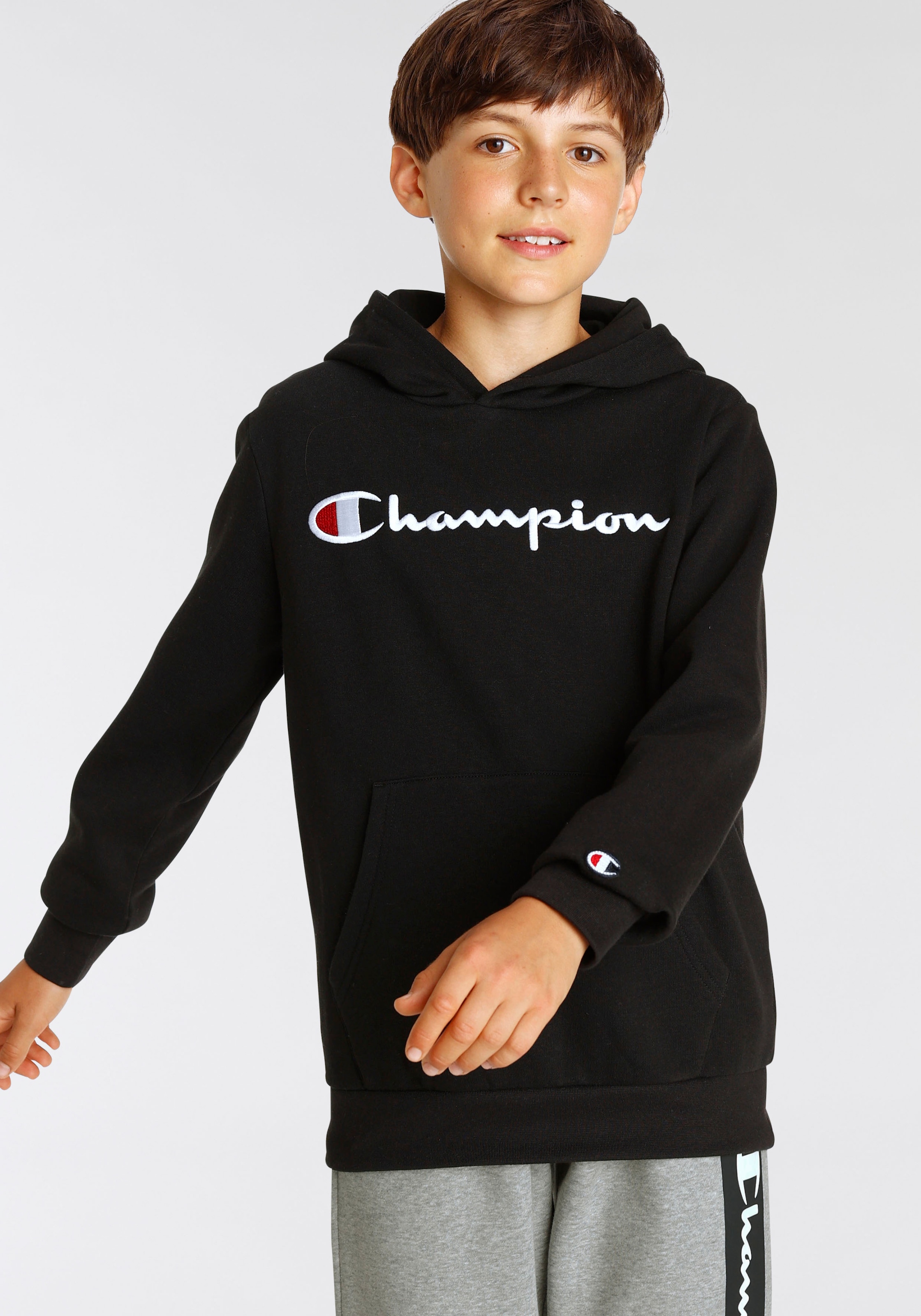 Champion Sweatshirt »Classic Hooded Sweatshirt - für Kinder« Shop im OTTO Logo large Online