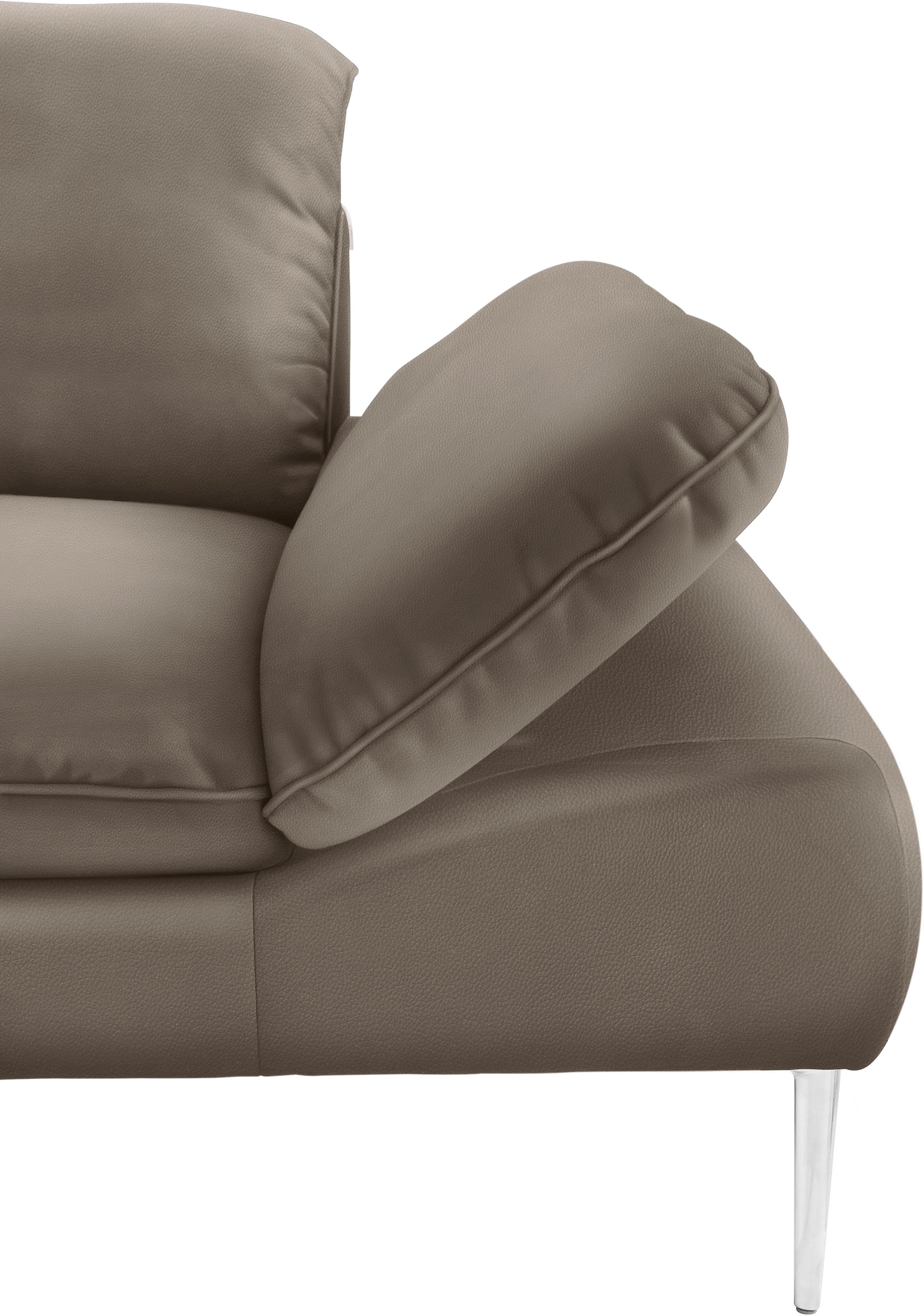W.SCHILLIG 2-Sitzer »enjoy&MORE«, mit Sitztiefenverstellung, Füße silber matt, Breite 202 cm