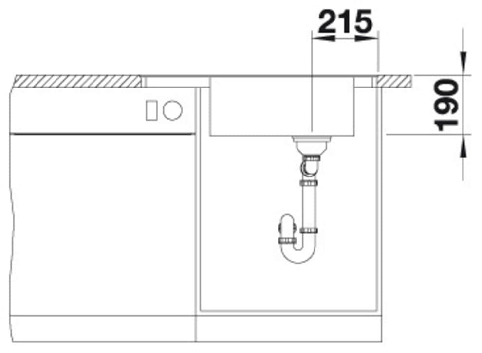 Blanco Granitspüle »ELON XL 6 S-F« 1 Stk. tlg. erhältlich in mehreren Farben, inklusive gratis Edelstahl-Tropfgitter