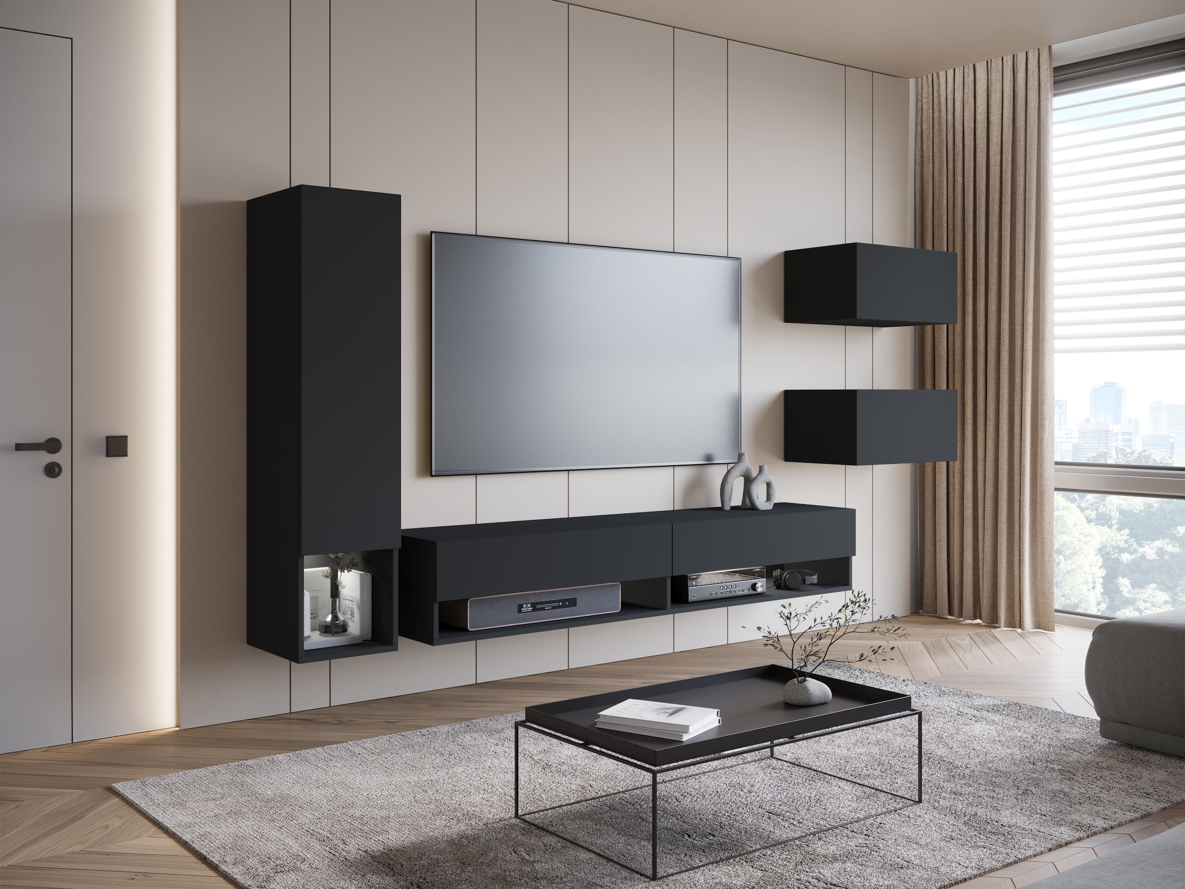 INOSIGN Wohnwand »Amadeo« Set, 4 Stk. tlg.