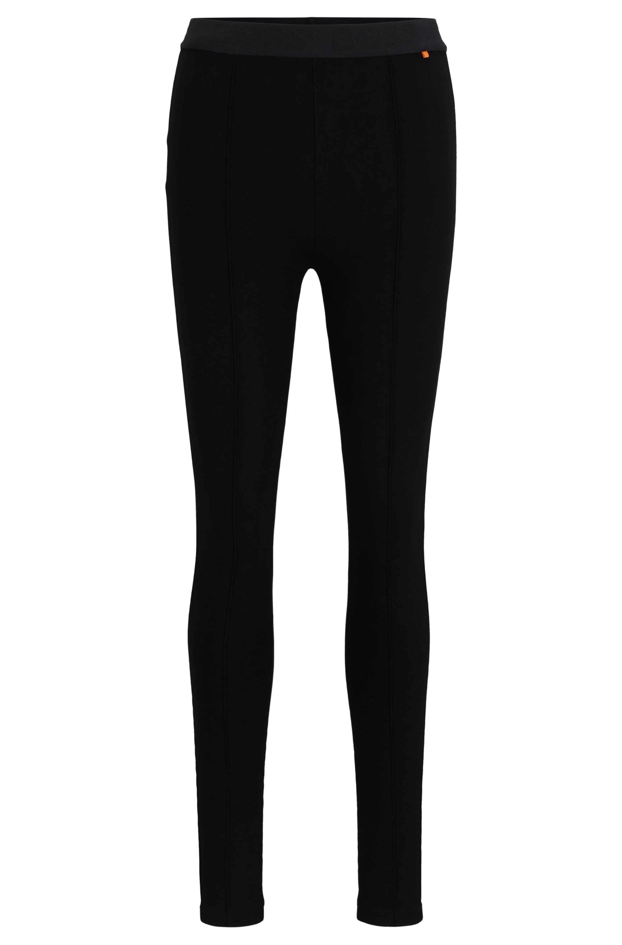 BOSS ORANGE Leggings »Estretch Premium Damenmode«, Naht-Details auf der Vorderseite