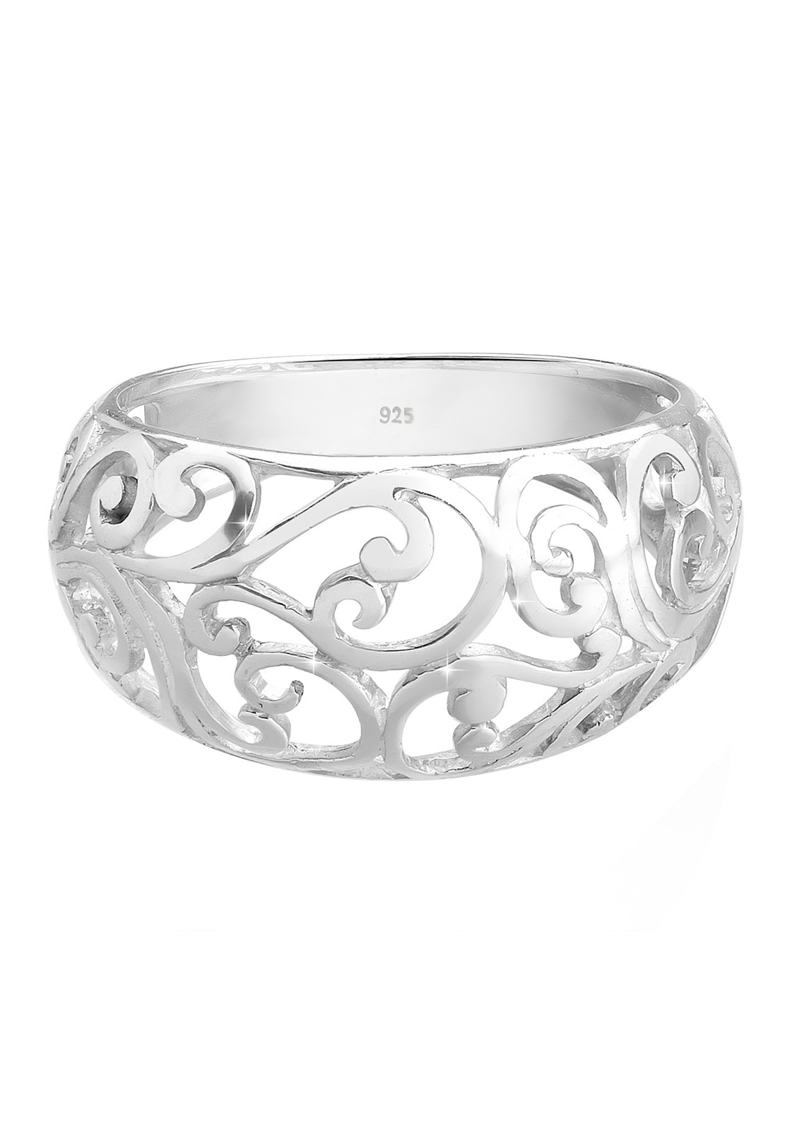 Elli Silberring »Ring Ornament Floral Emaille 925er Sterling Silber«