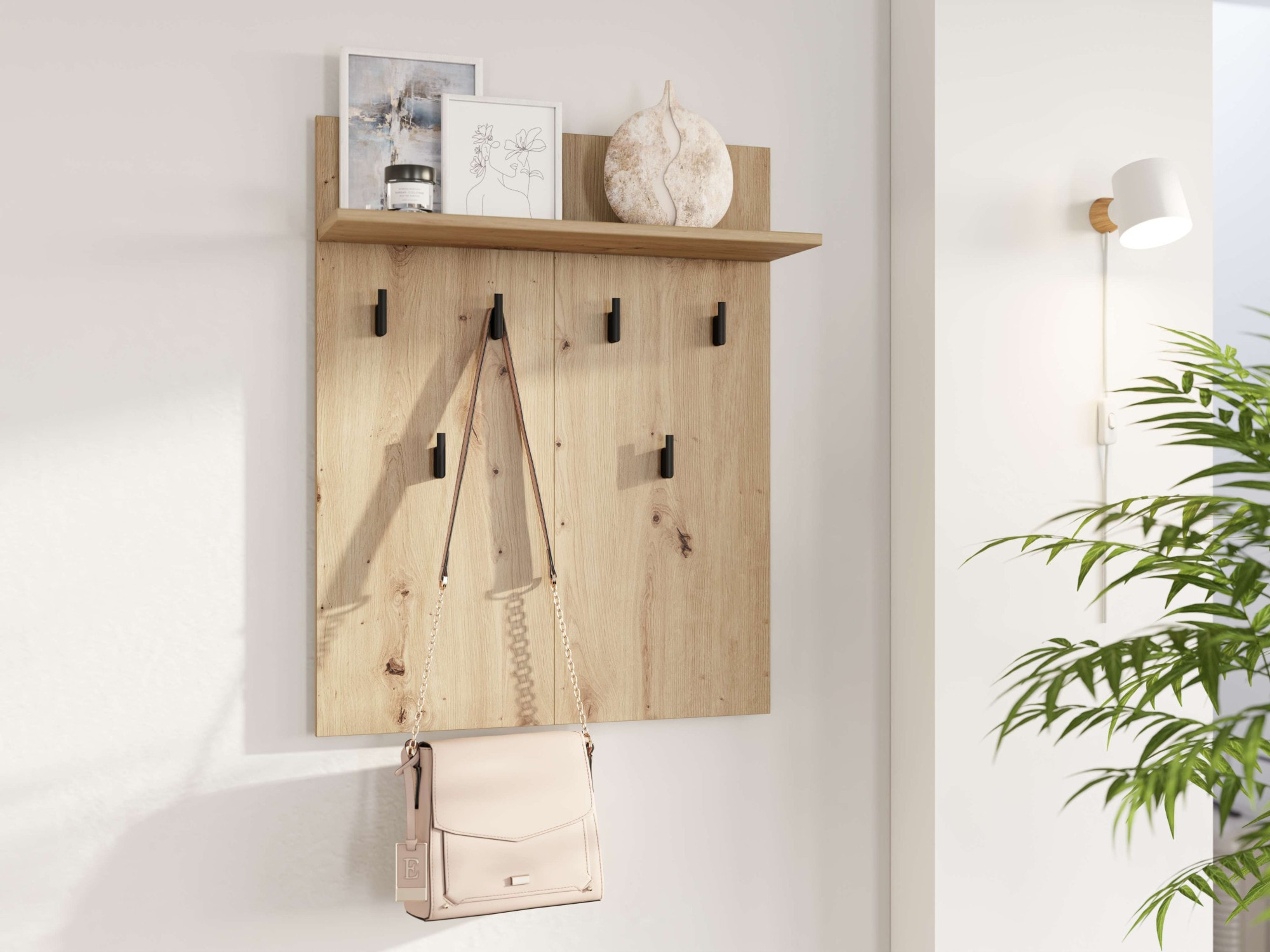 INOSIGN Garderoben-Set »Landes Flurmöbel, Dielenmöbel, Flurschrank, Flurgarderobe Br= 134,5 cm« Komplett-Set, 3 Stk. tlg.