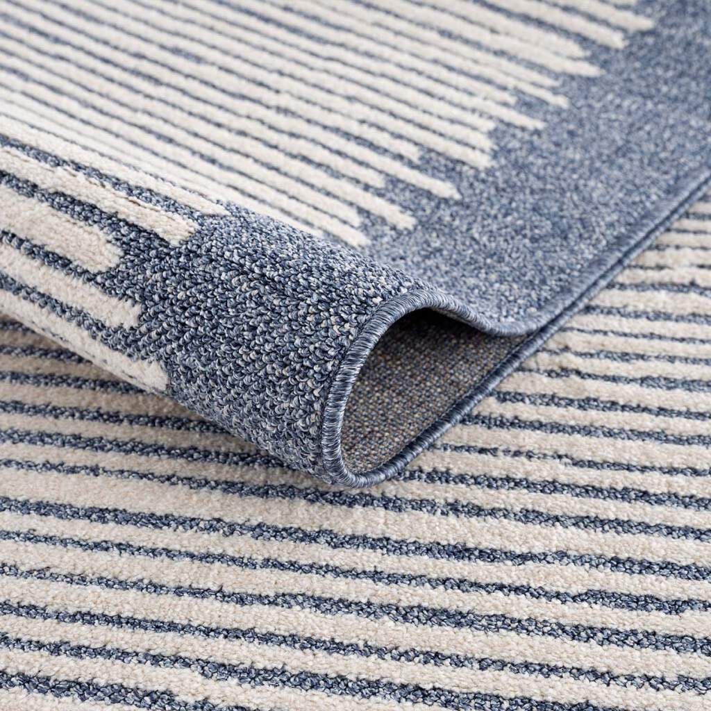 Carpet City Teppich »Art 2231«, rechteckig, 7 mm Höhe, Läufer, Kurzflor, mit Kettfäden, Streifen-Muster