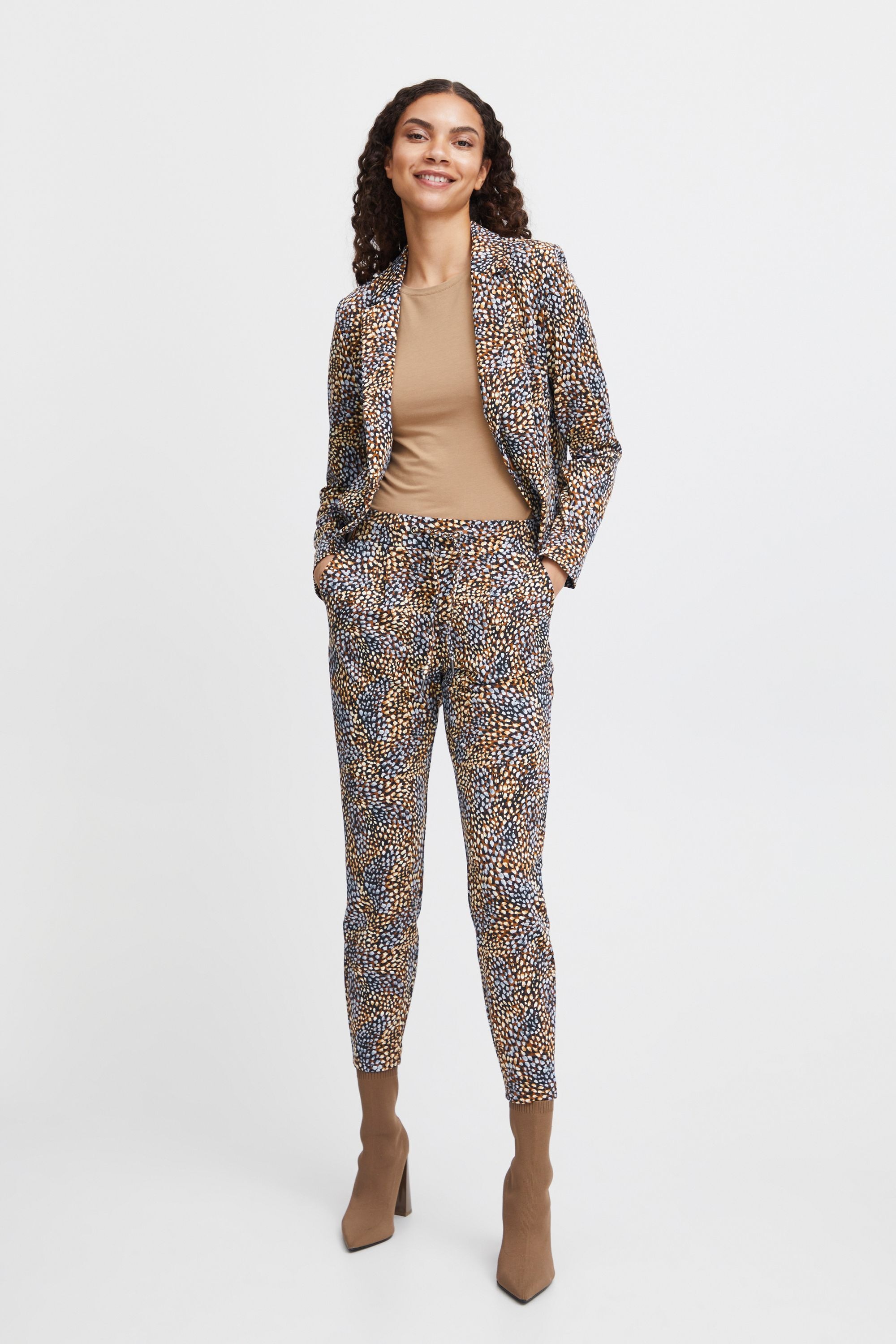 b.young Stoffhose »Stoffhose BYRIZETTA AOP PANT 3 -«