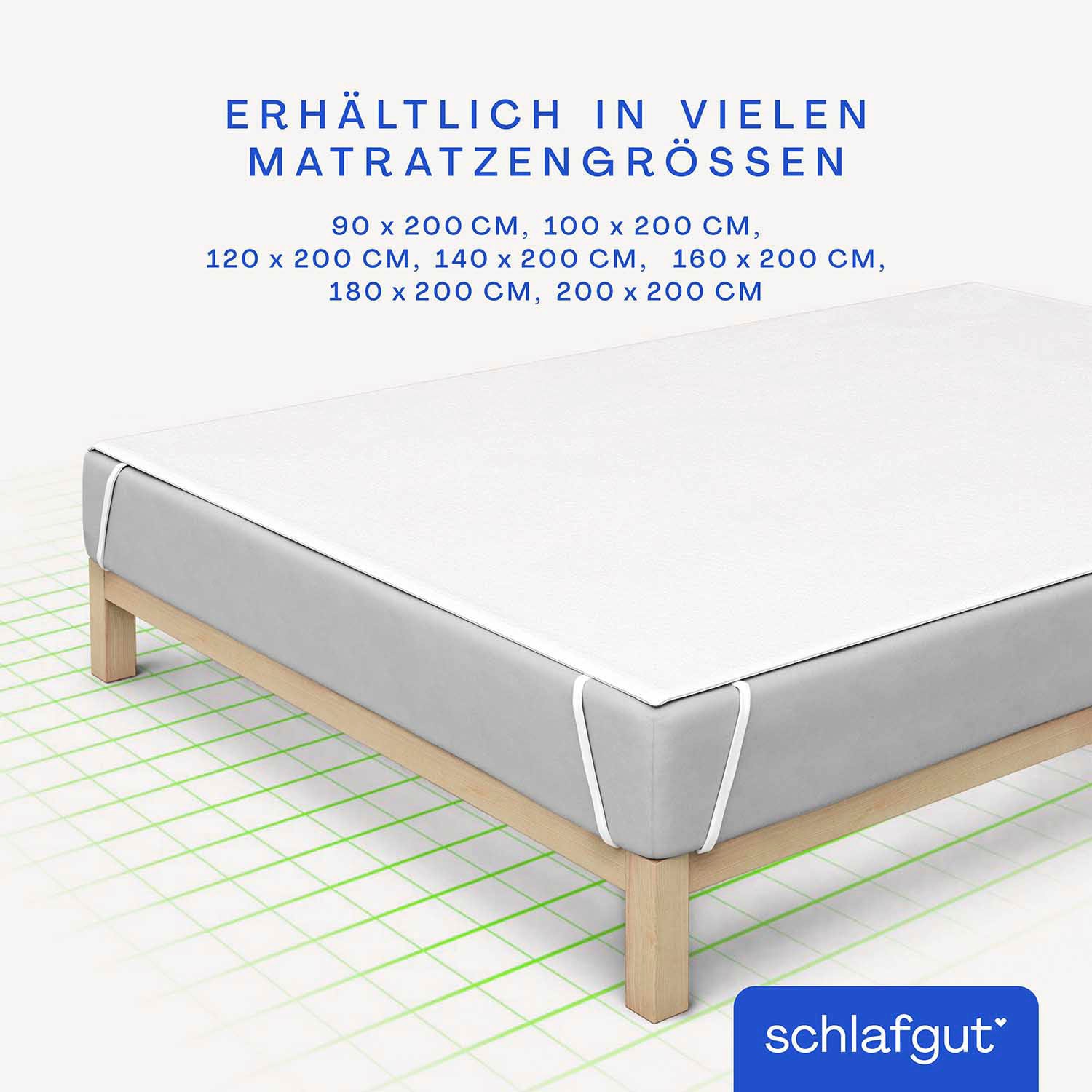 Schlafgut Matratzenauflage »Baselayer Matratzenschutz Light«, mit Eckgummis