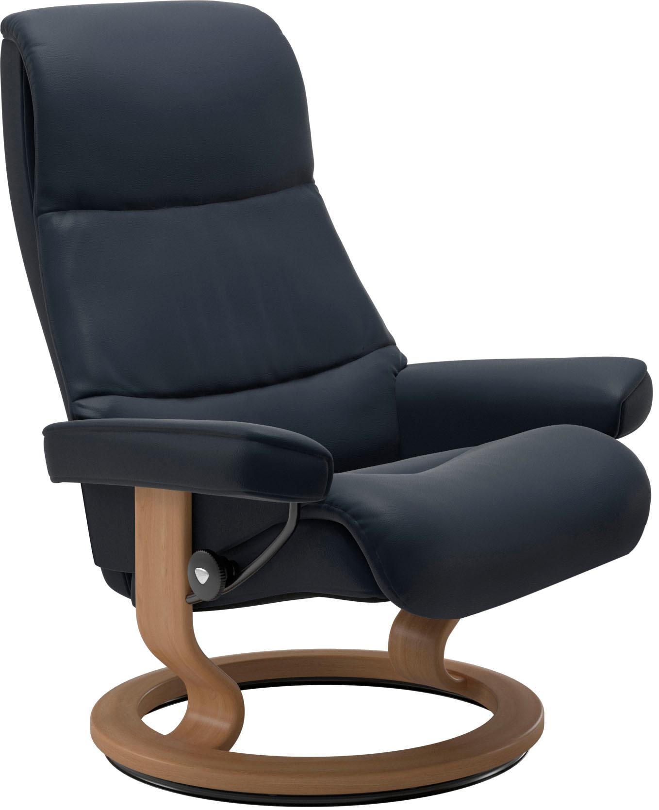 Stressless® Relaxsessel »View« Set, Relaxsessel mit Hocker,  mit Classic Base, Größe S,Gestell Eiche