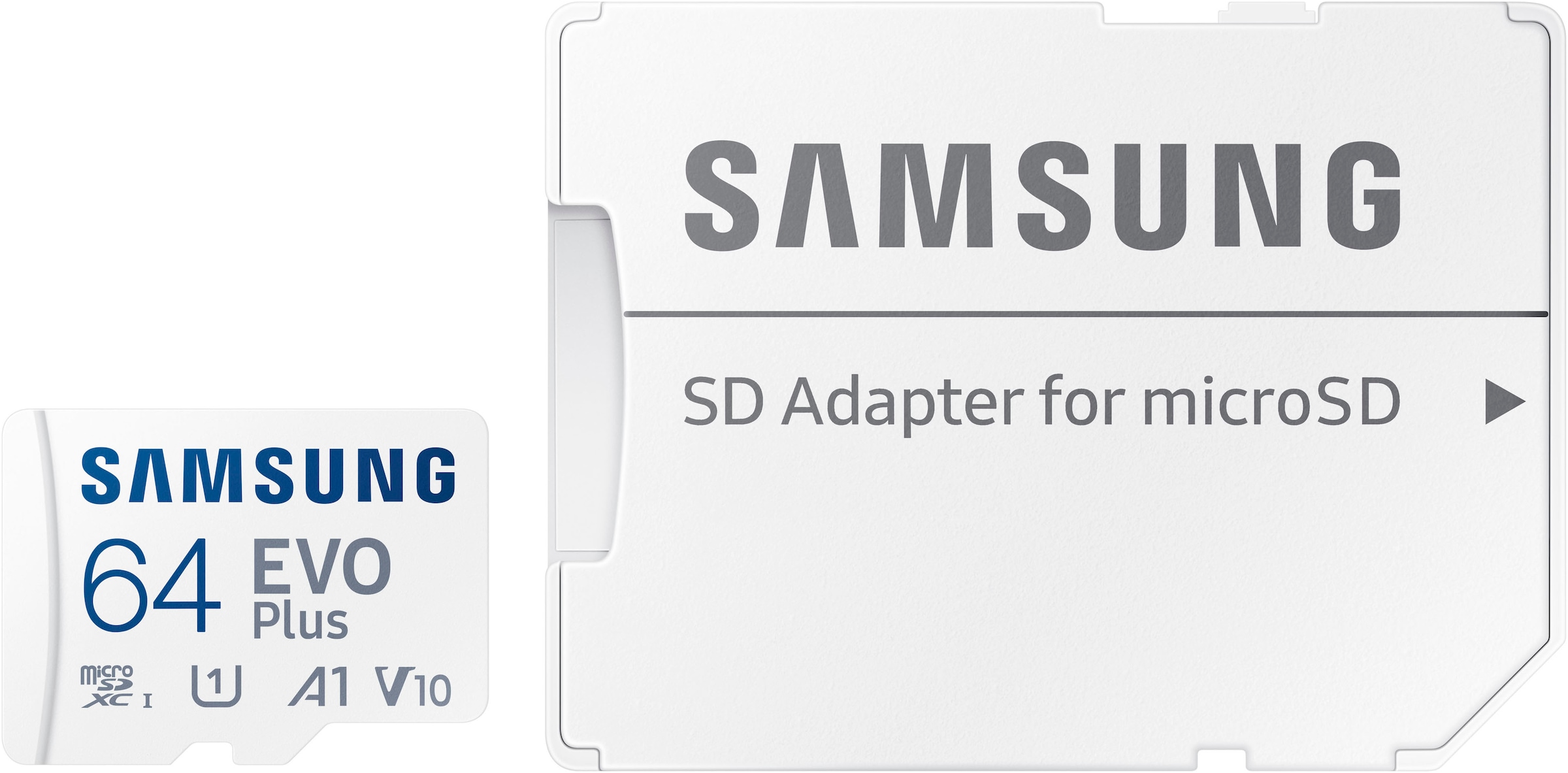 Samsung Speicherkarte »EVO Plus (2024) inkl. SD-Adapter«, (Video Speed Class 30 (V30)/UHS Speed Class 3 (U3) 160 MB/s Lesegeschwindigkeit)