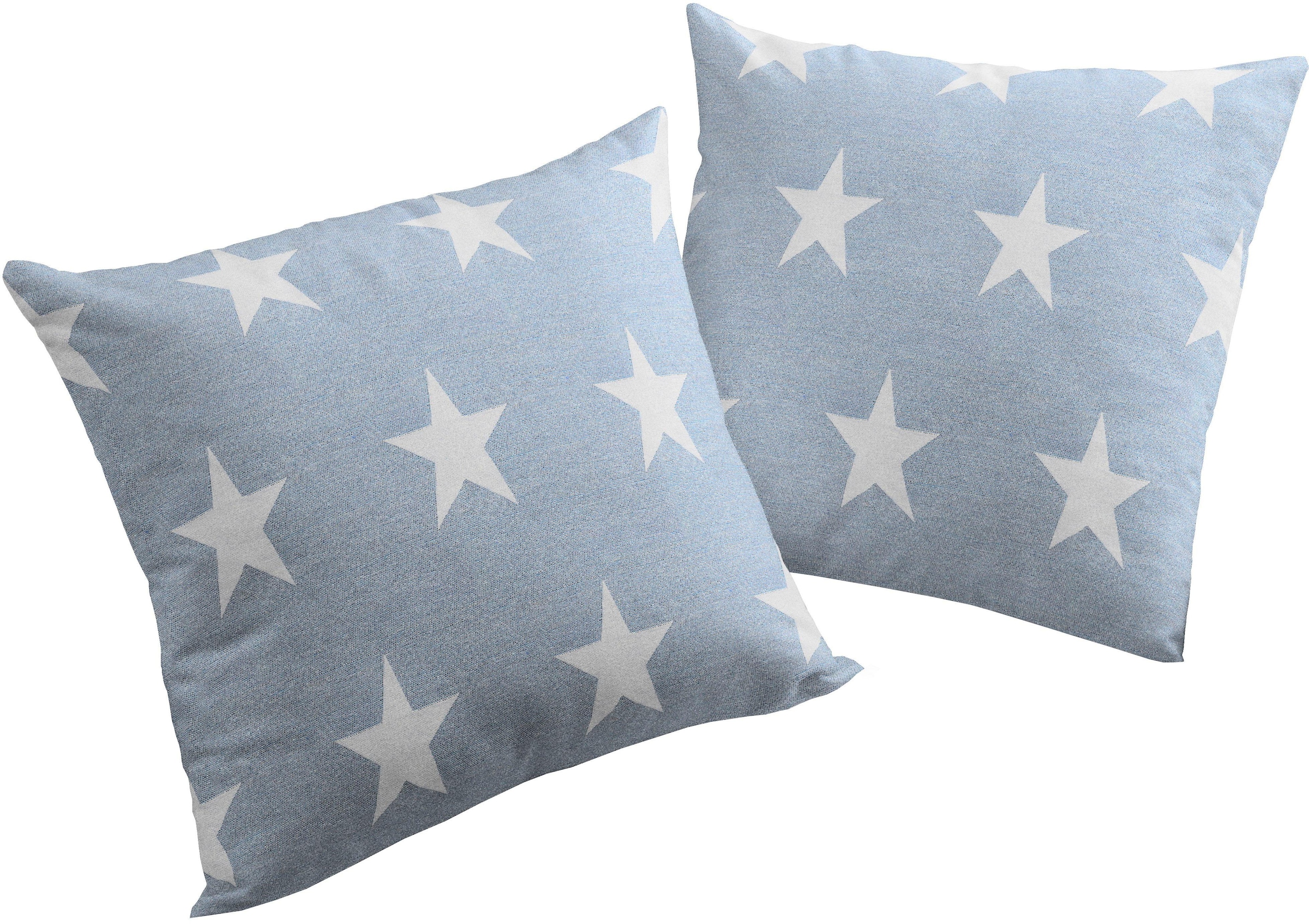 Wirth Dekokissen »Crayon« Kissenhülle ohne Füllung, 2 Stück