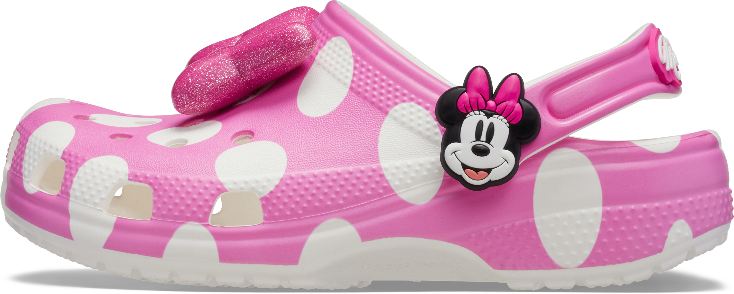 Crocs Clog »Minnie Mouse«  Hausschuh, Sommerschuh, Badeschuh mit schwenkbarem Fersenriemen