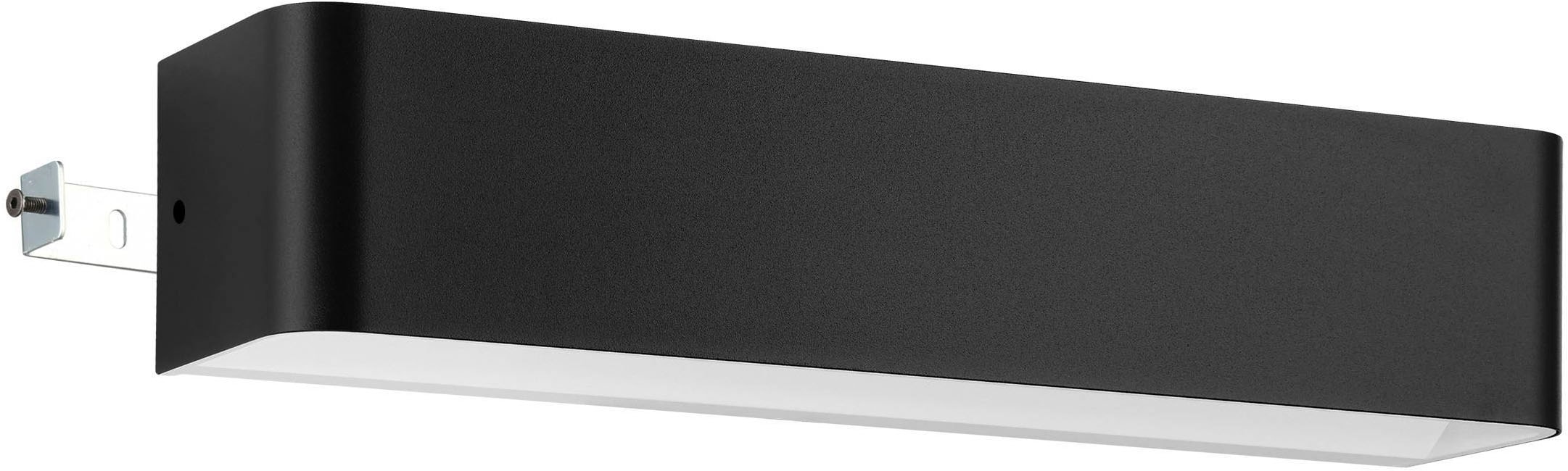 EGLO Wandleuchte »Sania 4 Wandlampe, Wandspot, Aluminium, Up and Down Leuchte, Flurlampe« LED-Modul 1 Stk. Warmweiß Wand-/Deckenleuchte - L36,5 x H8 x AL9 cm - schwarz, weiß - 12W inkl.