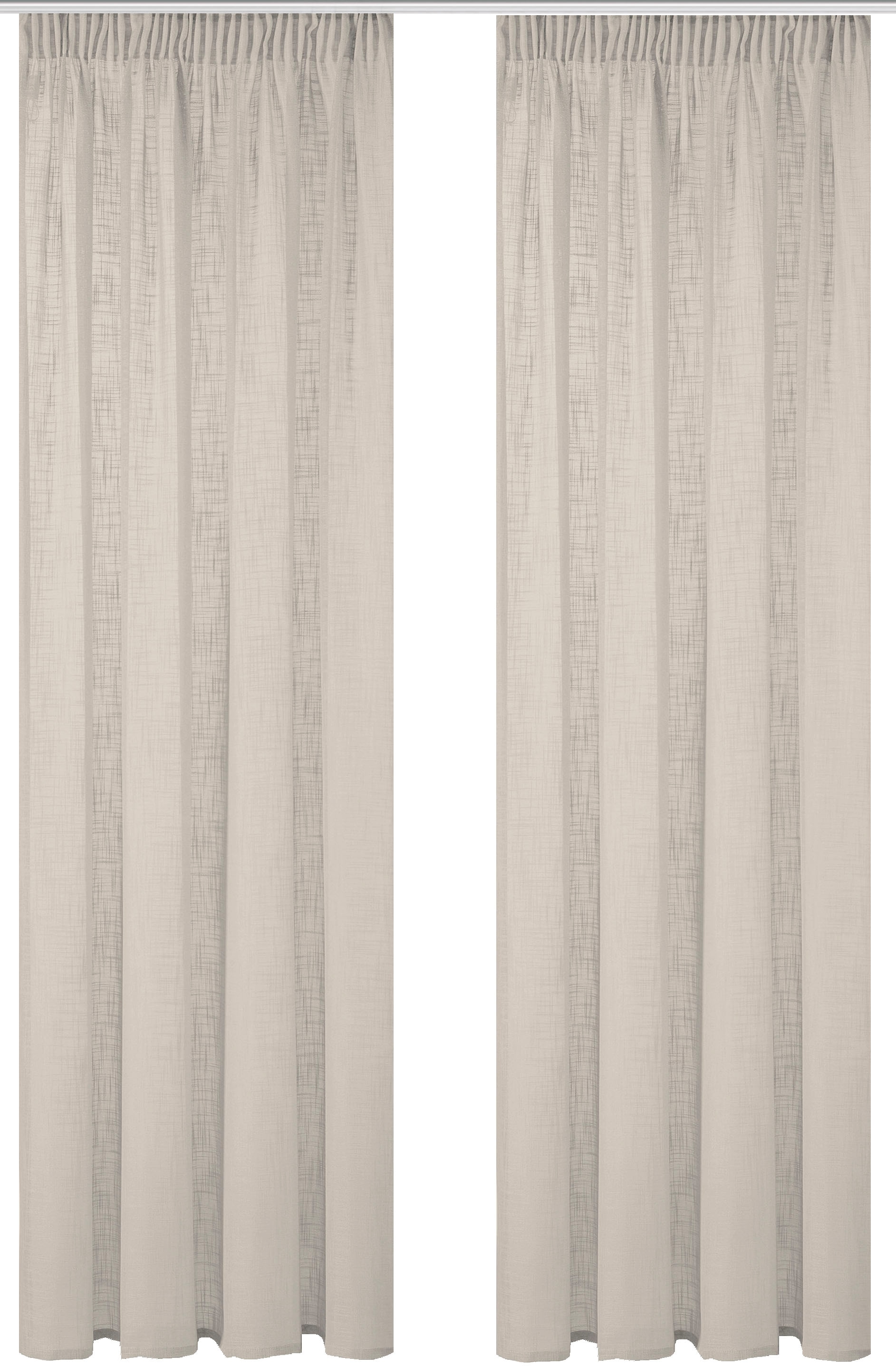 Home Basics Vorhang »SOFTY 2er Pack«, (2 St.), 2er Pack Kombibandschal SOFTY Uni