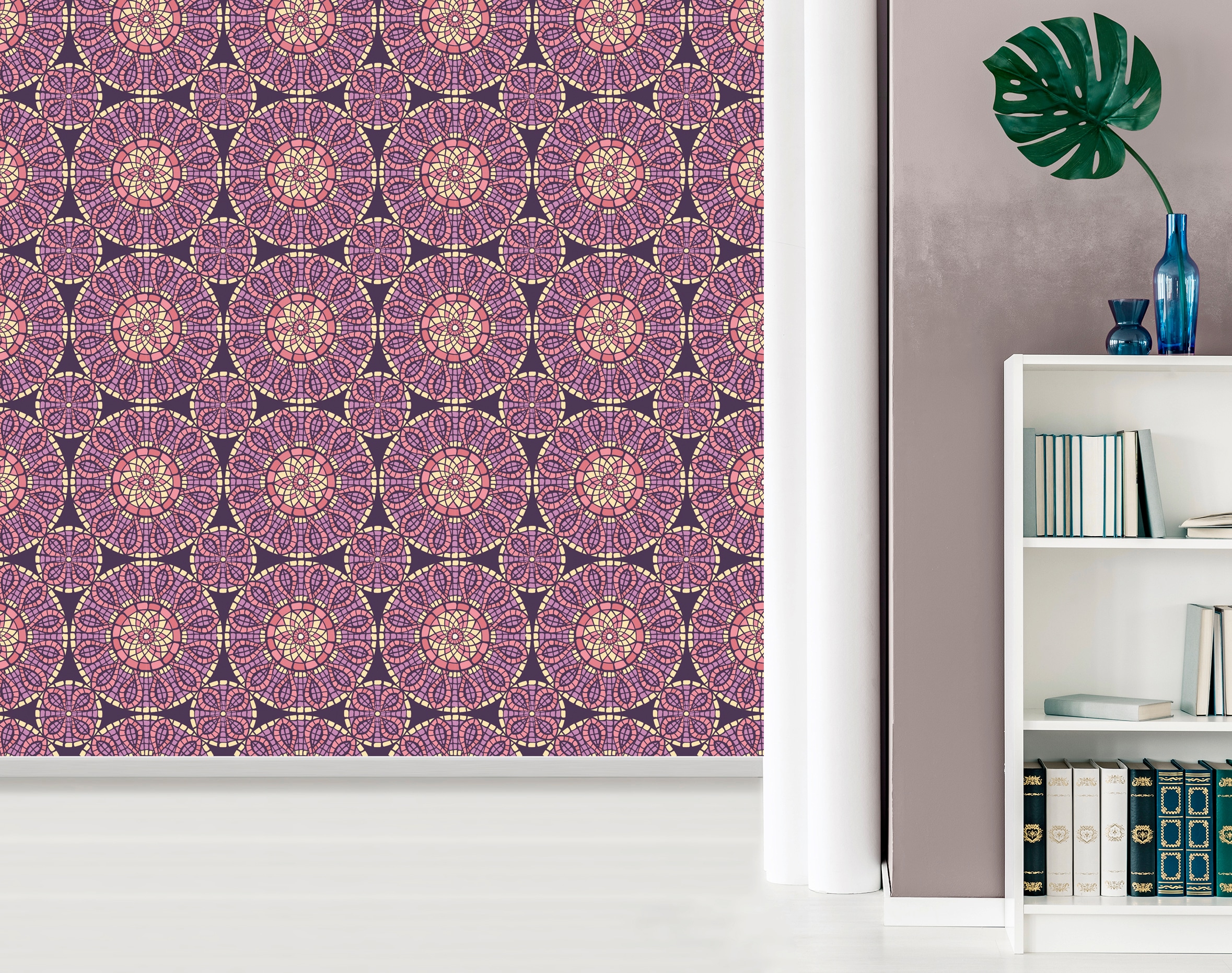 queence Vinyltapete »Freda« Barock | Kunst | bedruckt glatt 90x250cm, selbstklebend, kinderleichte Anbringung, , Sticker