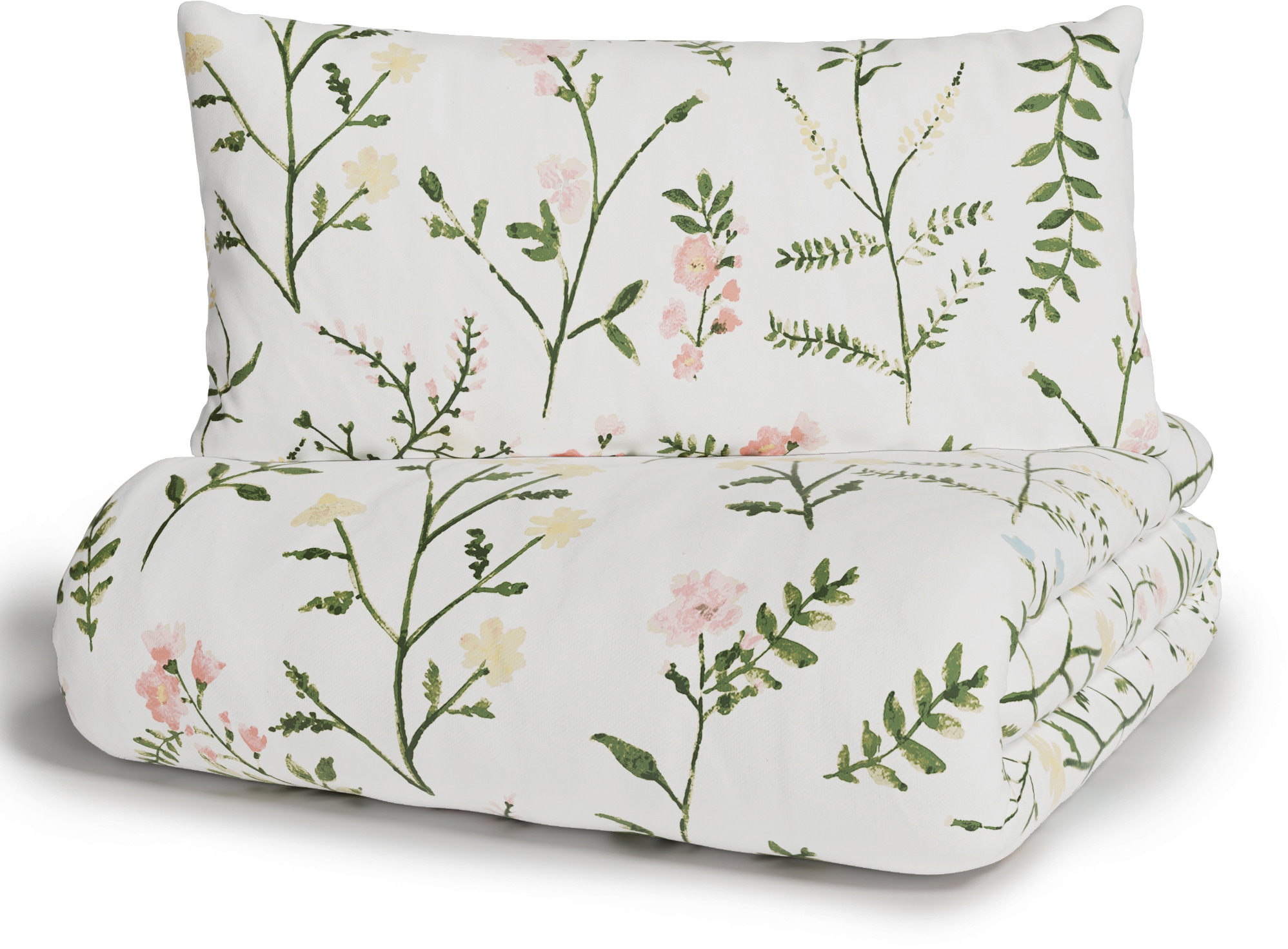 OTTO home Bettwäsche »Claara« 2 mit Blumen Design, skandinavisch, romantische Bettwäsche