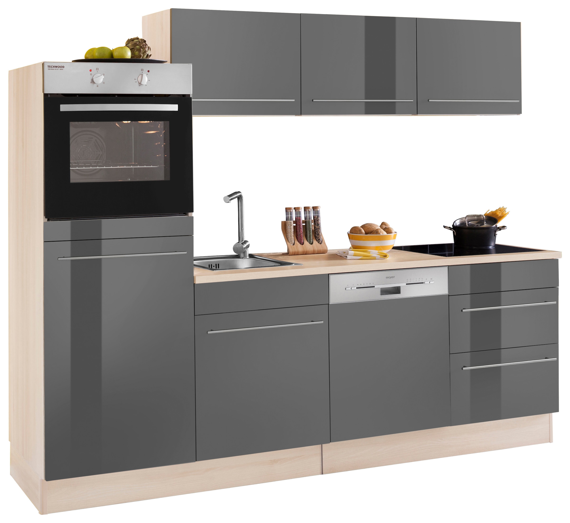 OPTIFIT Küche »Bern«, Breite 240 cm, mit E-Geräten, Stärke der  Arbeitsplatte wählbar bestellen im OTTO Online Shop
