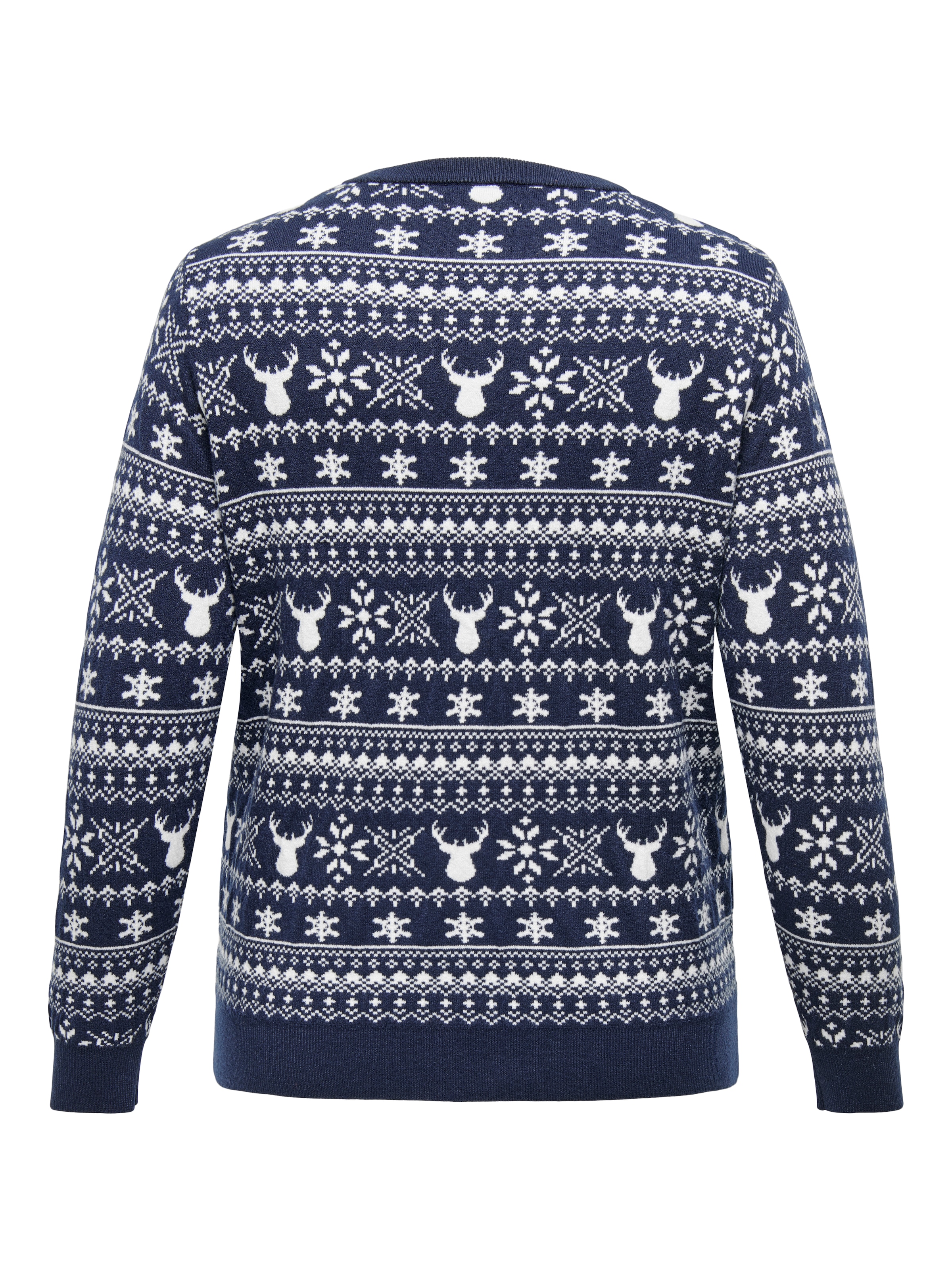 ONLY CARMAKOMA Weihnachtspullover »CARXMAS WINTER LS O-NECK KNT«