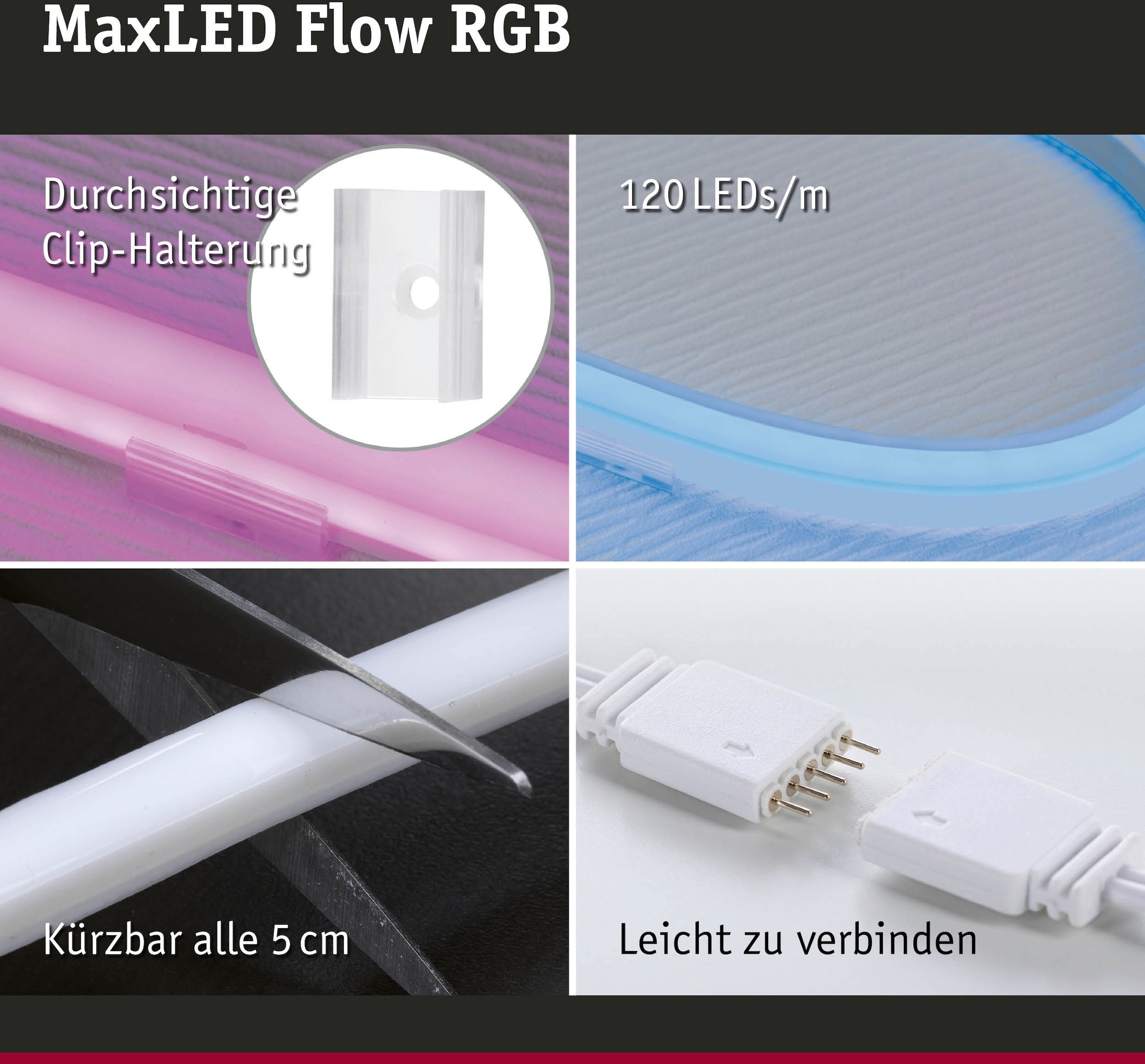 Paulmann LED-Streifen »MaxLED Flow RGB Basic Set 3m«