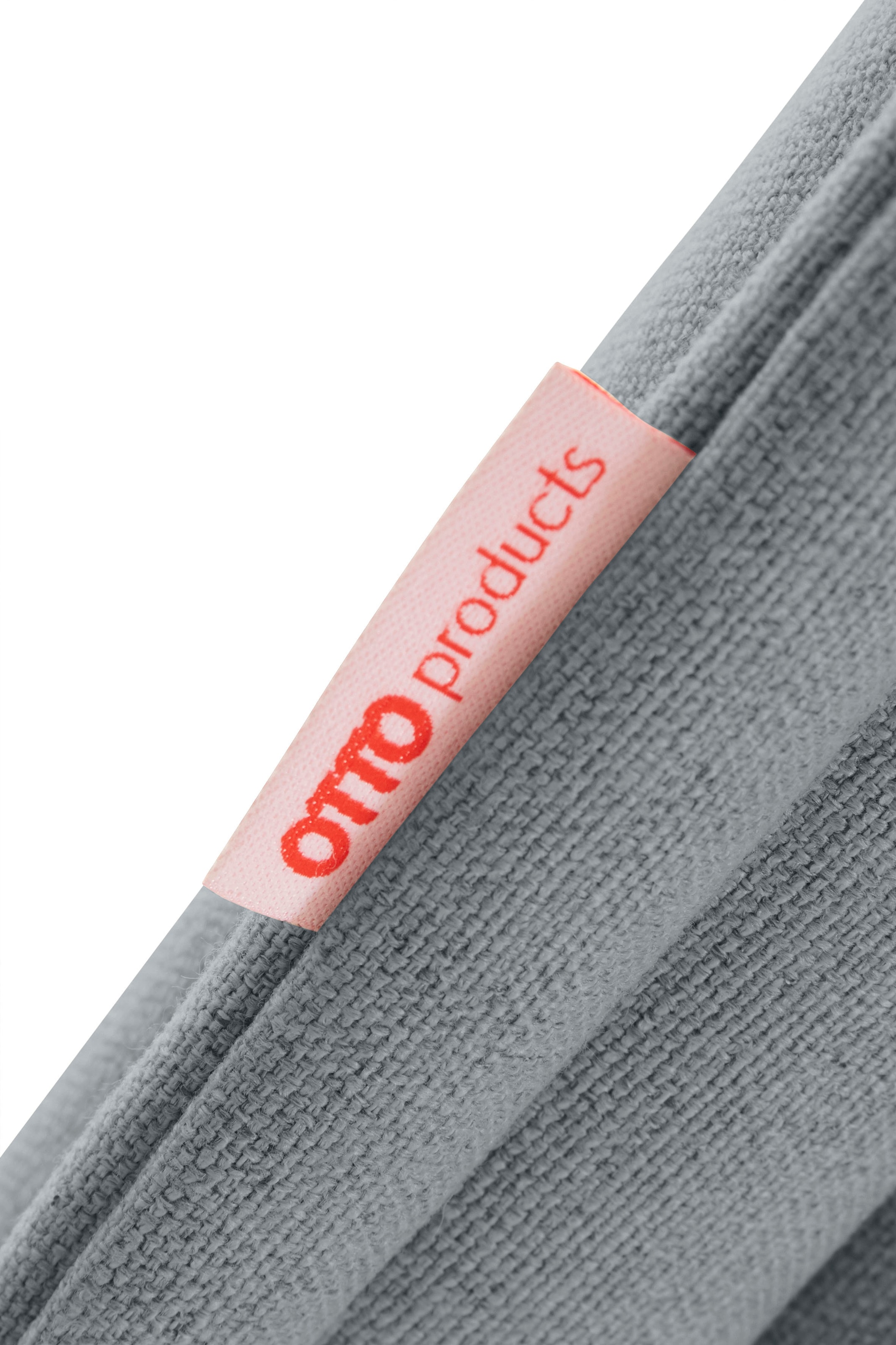 OTTO products Polsterbett »Heddi« in 5 Breiten: von 90cm-200cm,  Biese am Kopfteil,  Strukturstoff