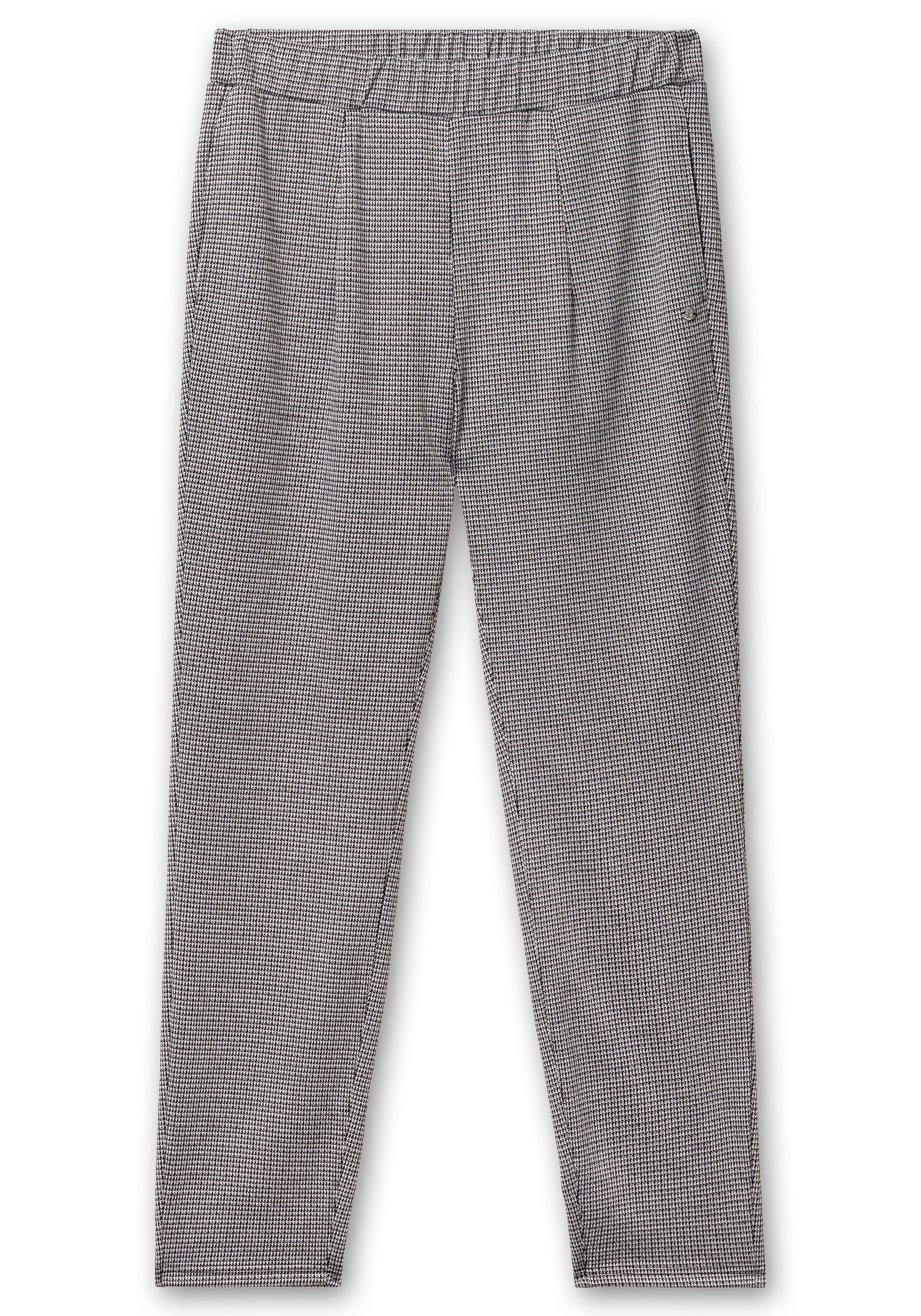 Sheego Stretch-Hose »Hose mit Karomuster und Stretchbund«