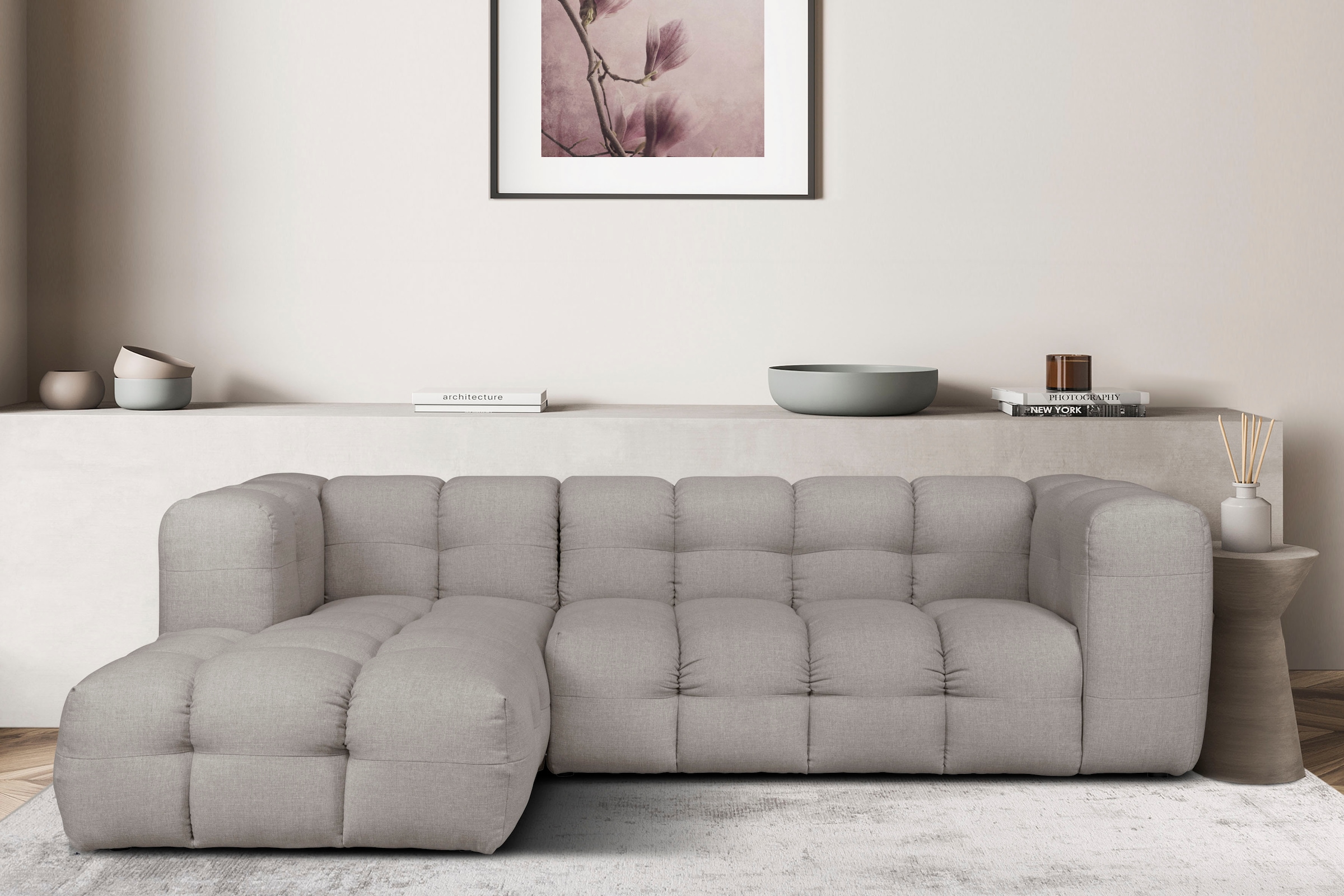 LeGer Home by Lena Gercke Ecksofa »TALISHA L-Form«, moderne Steppung, hoher Sitzkomfort