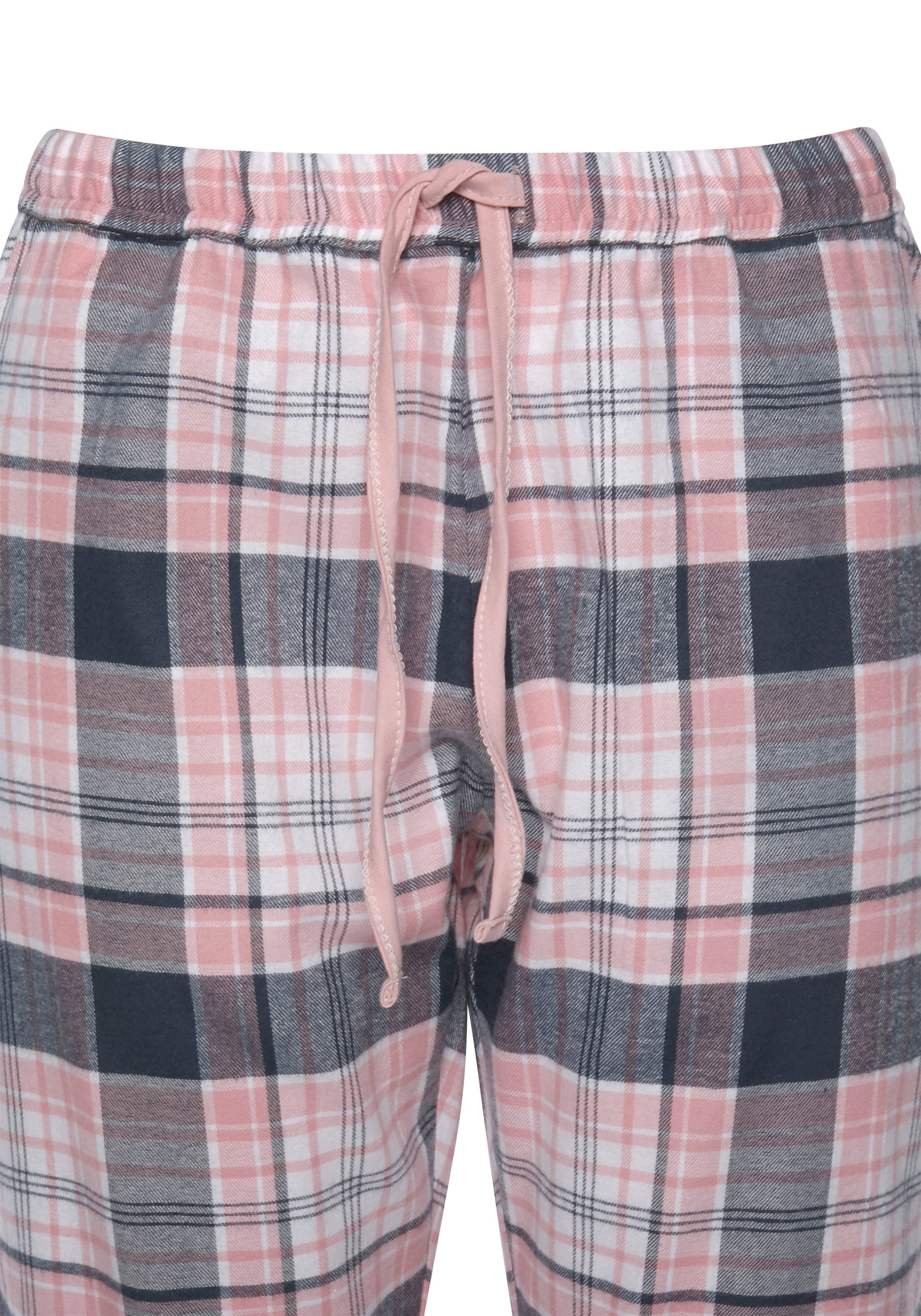 H.I.S Pyjama 2 tlg., mit karierter Schlafhose