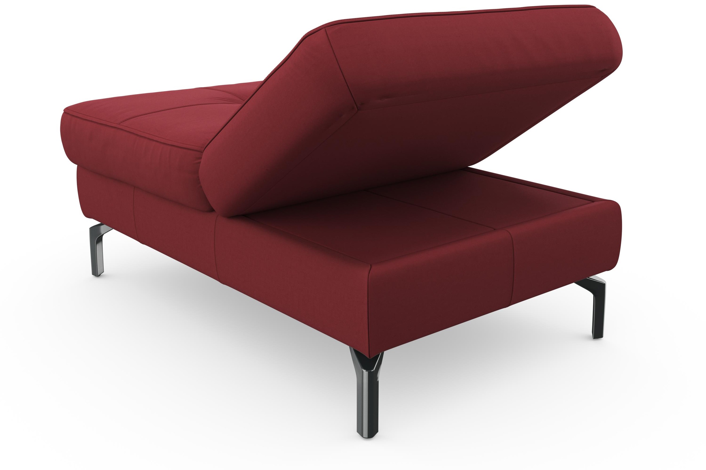 sit&more Hocker »Bendigo«, mit Klappfunktion, Bodenfreiheit 15 cm, wahlweise in 2 Fußfarben