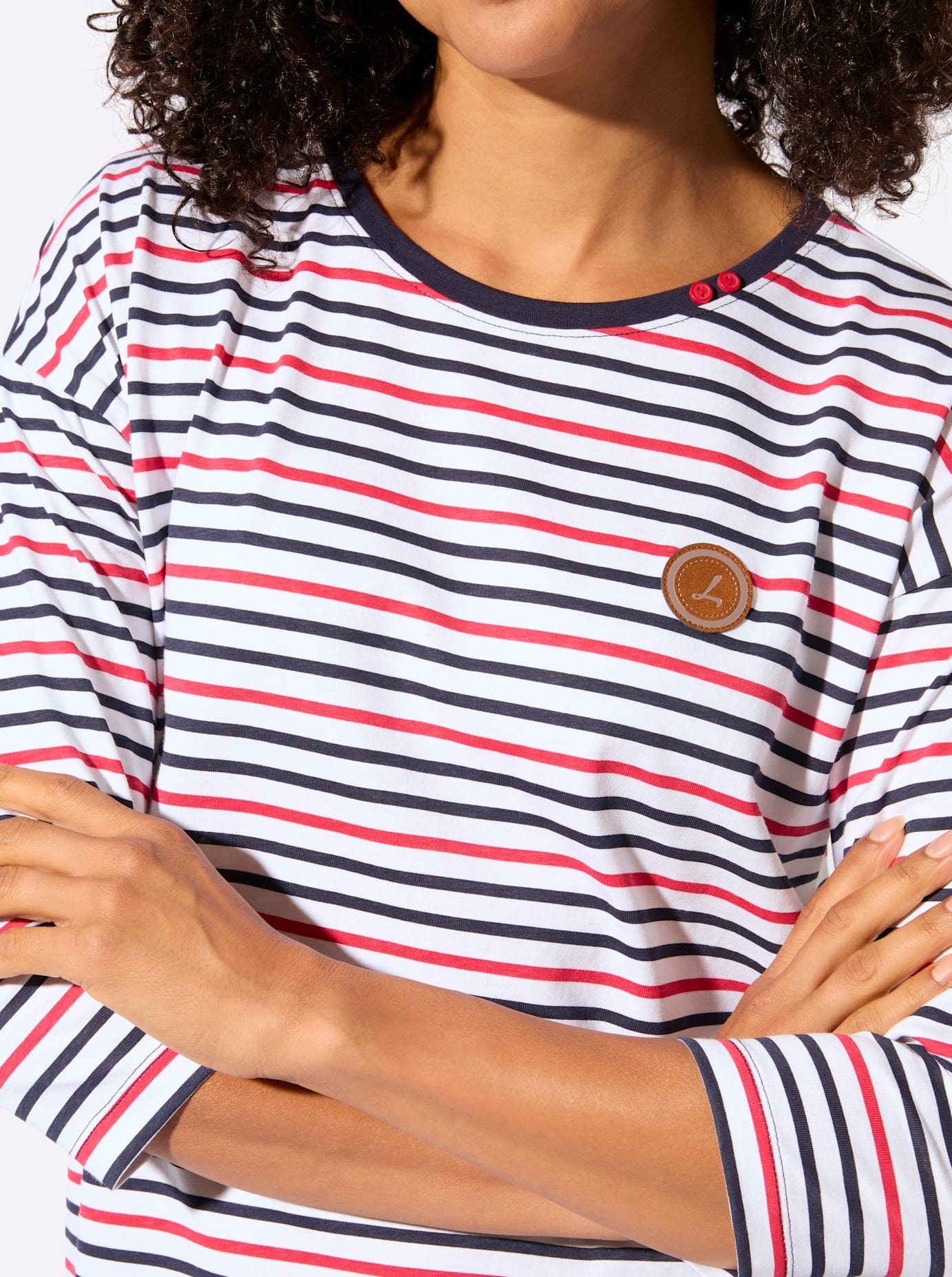 Casual Looks 3/4-Arm-Shirt »Ringelshirt«, 1 tlg.
