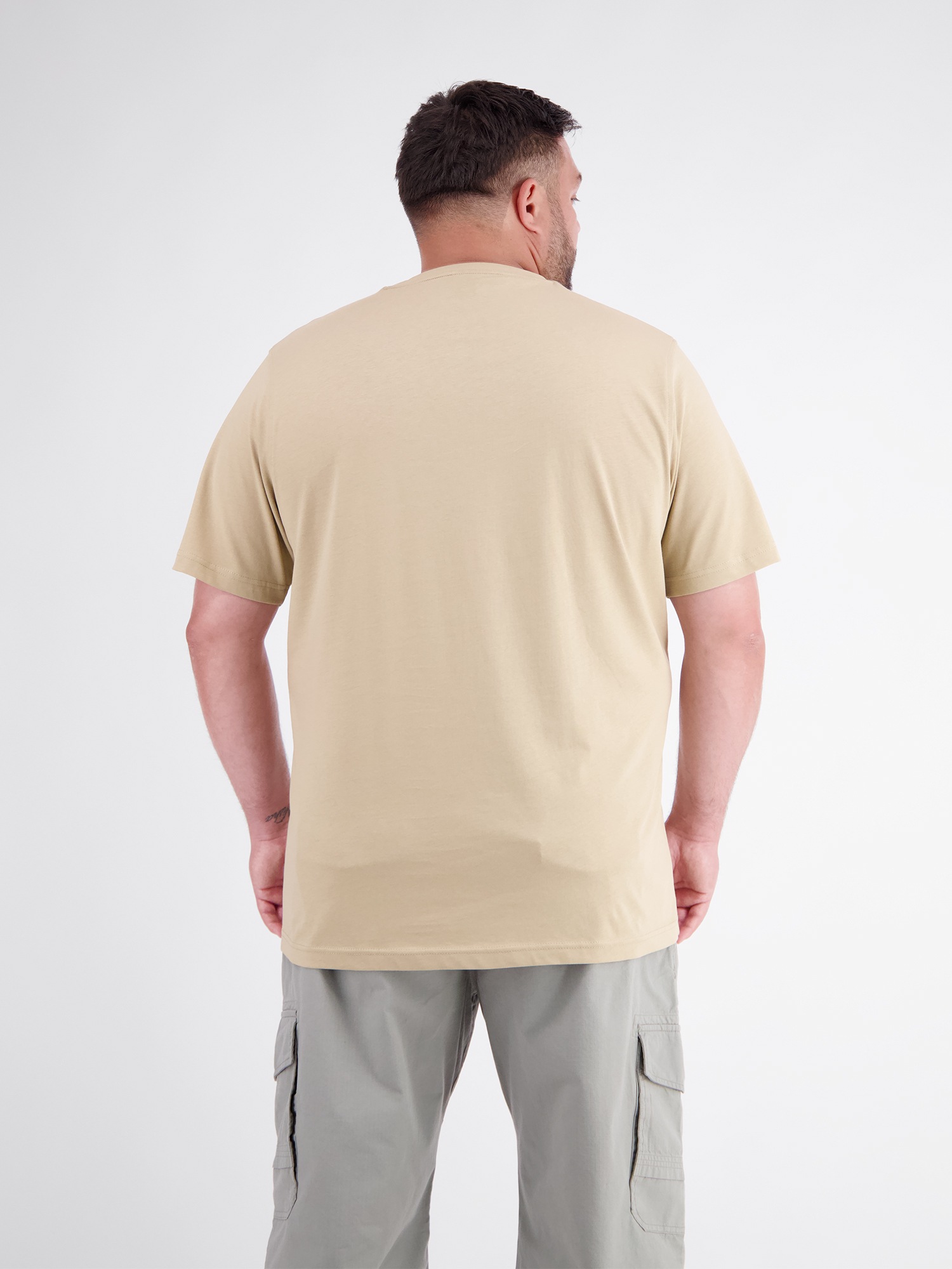 LERROS Rundhalsshirt »T-Shirt mit Rundkragen aus weicher Baumwolle, große Größen«