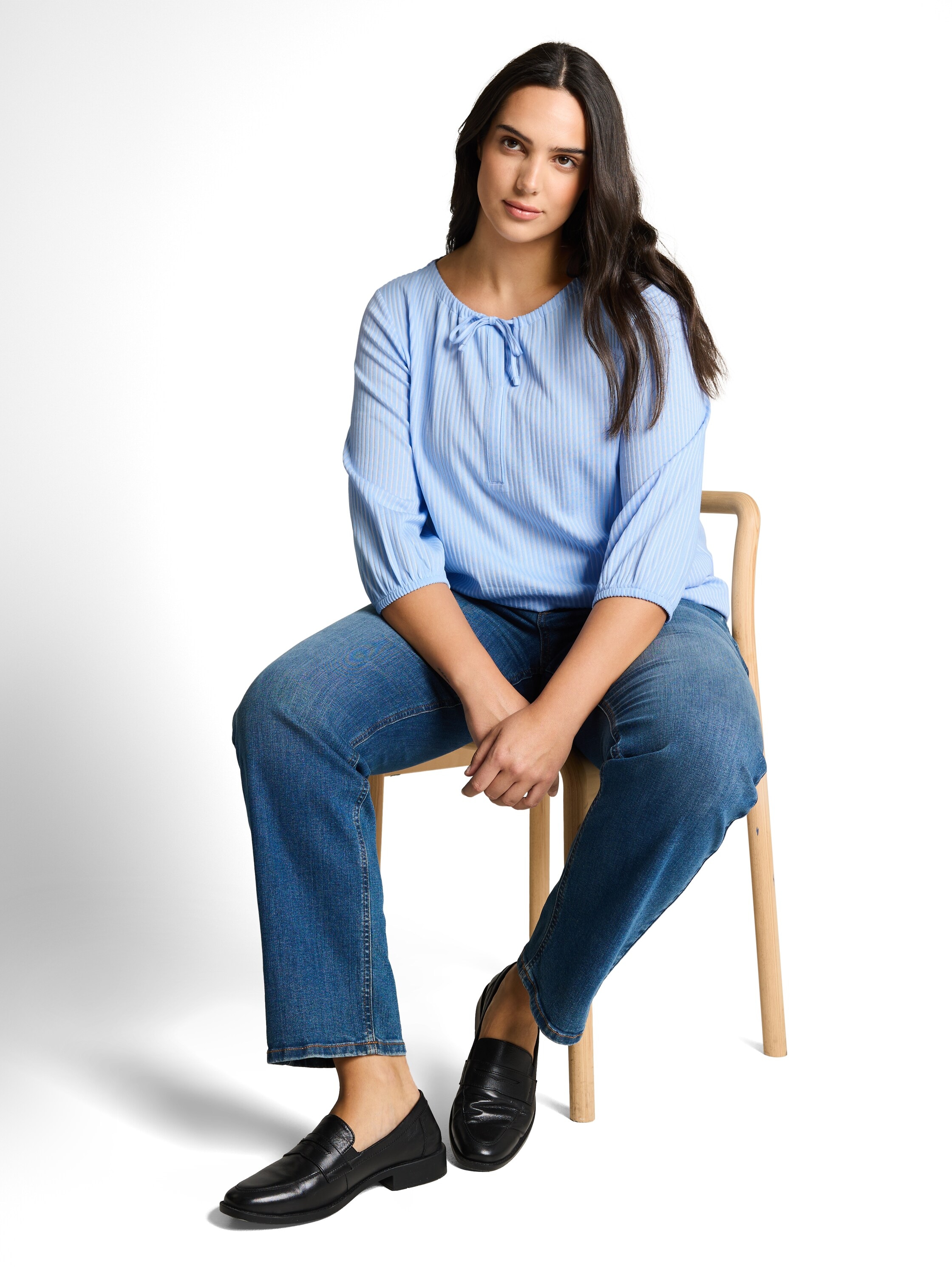 TOM TAILOR PLUS T-Shirt mit elastischem Bündchen