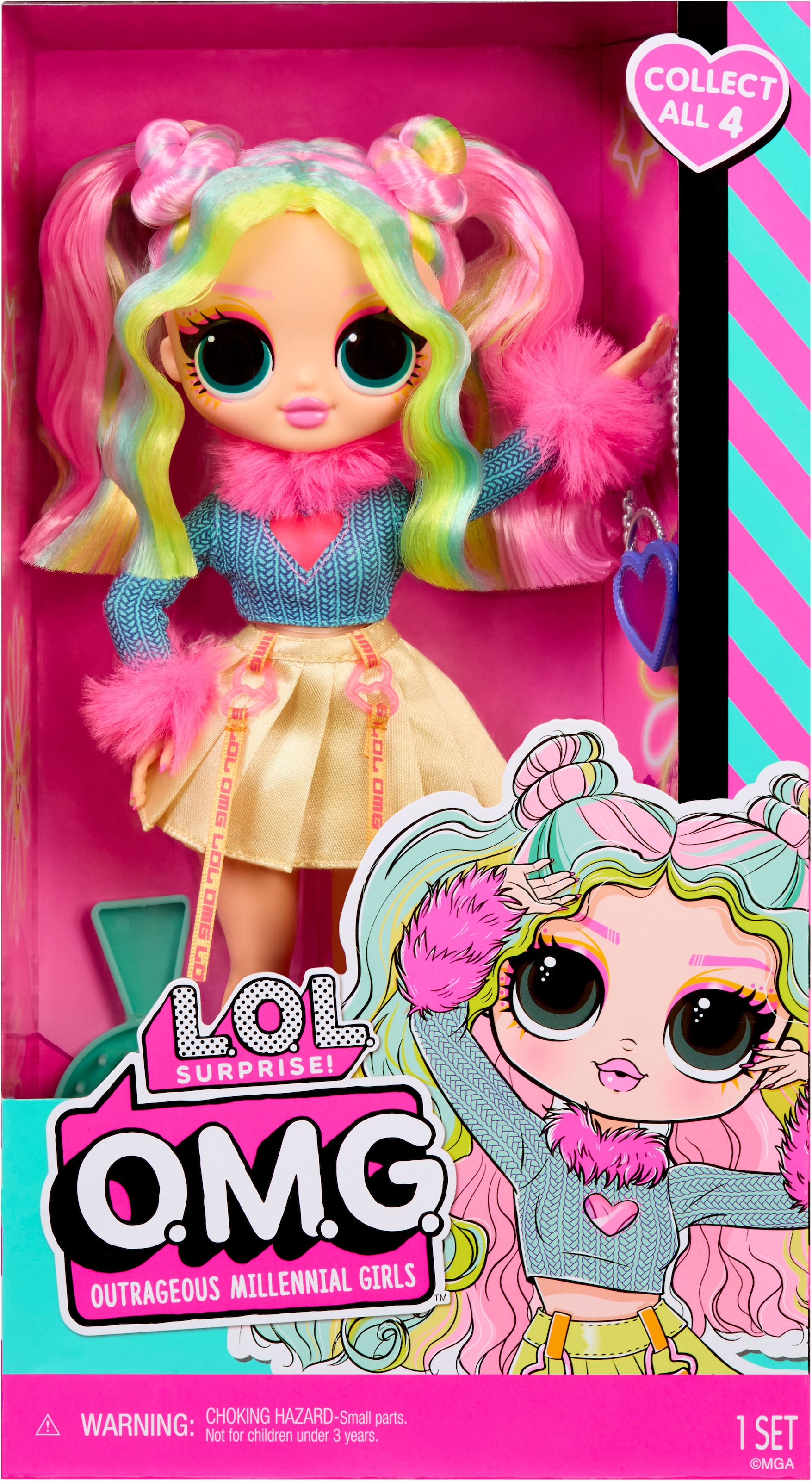 L.O.L. SURPRISE! Anziehpuppe »L.O.L. Surprise OMG Entry Doll - Bubblegum D.J.«