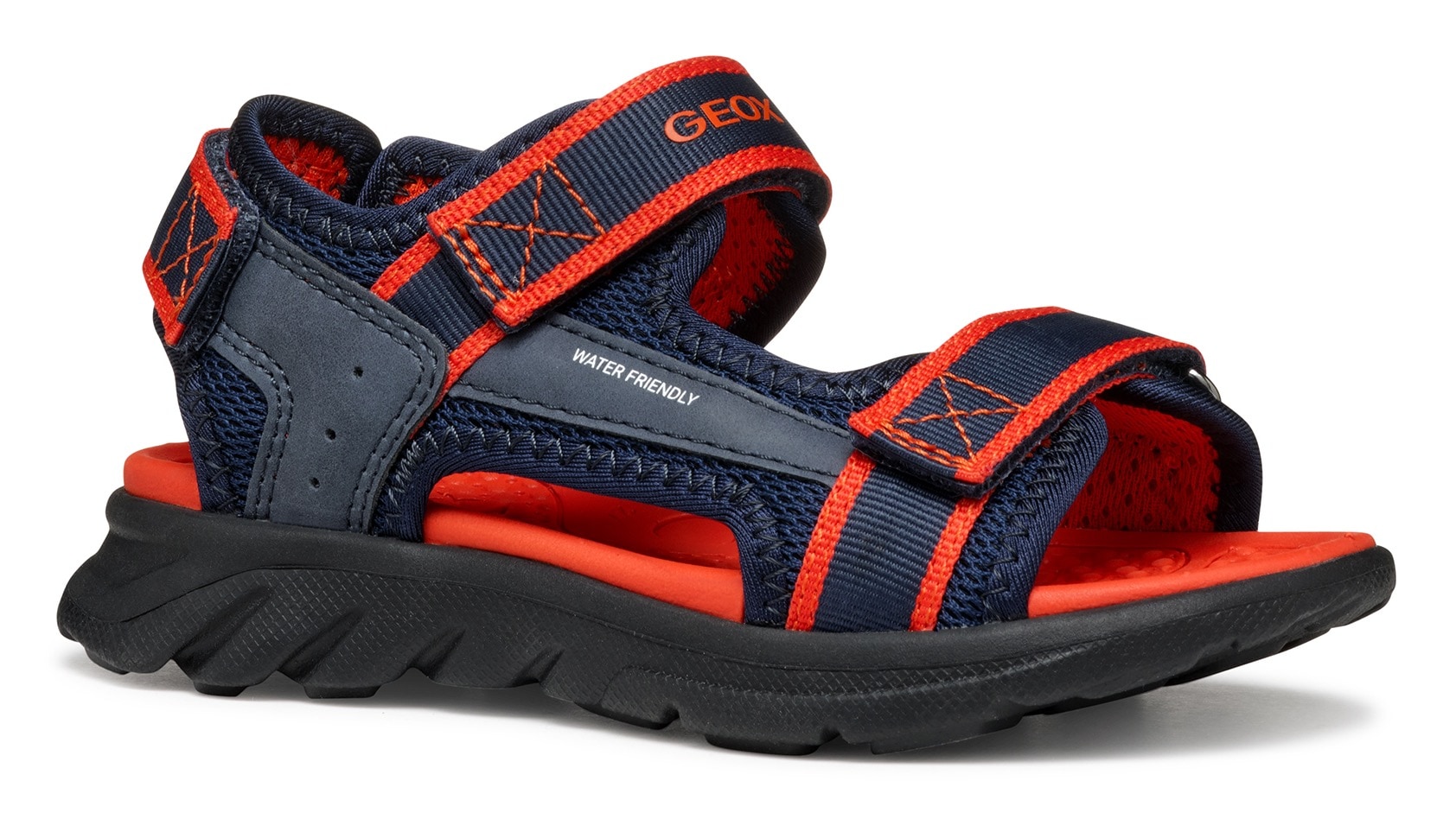 Geox Sandale »J SANDAL AIRADYUM BO«, Trekking Sandale, Sommerschuh, Klettschuh mit farbiger...