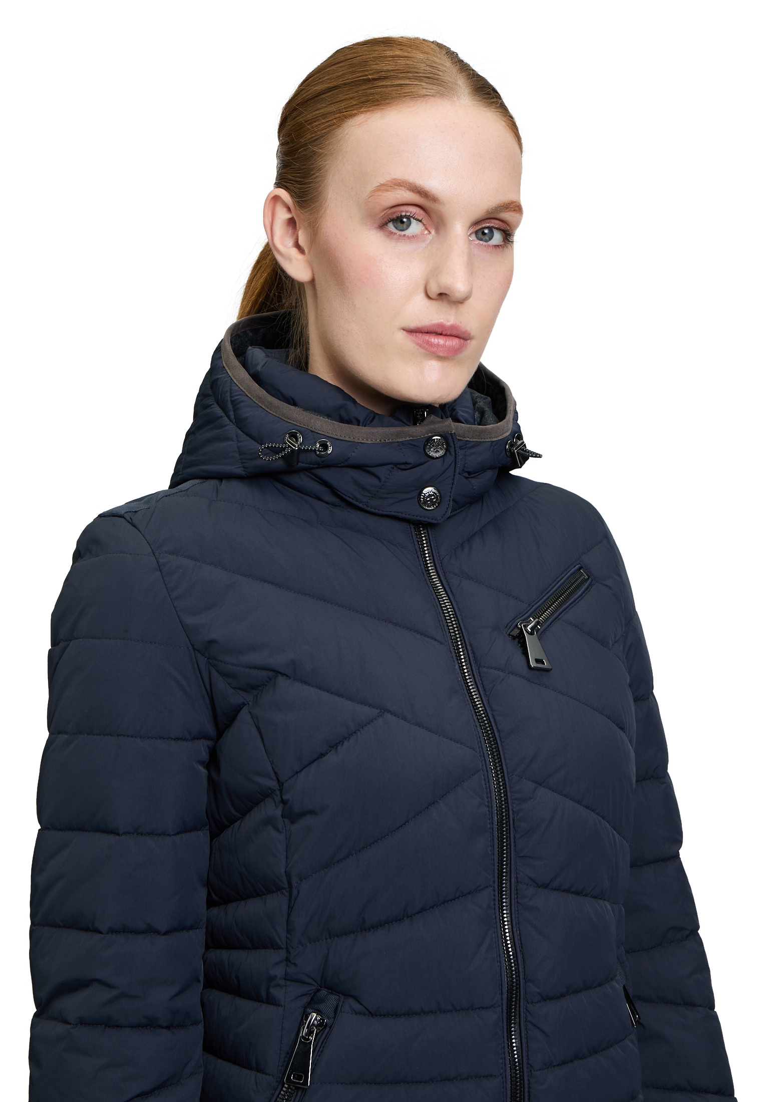 Gil Bret Steppjacke »Steppmantel mit abnehmbarer Kapuze«