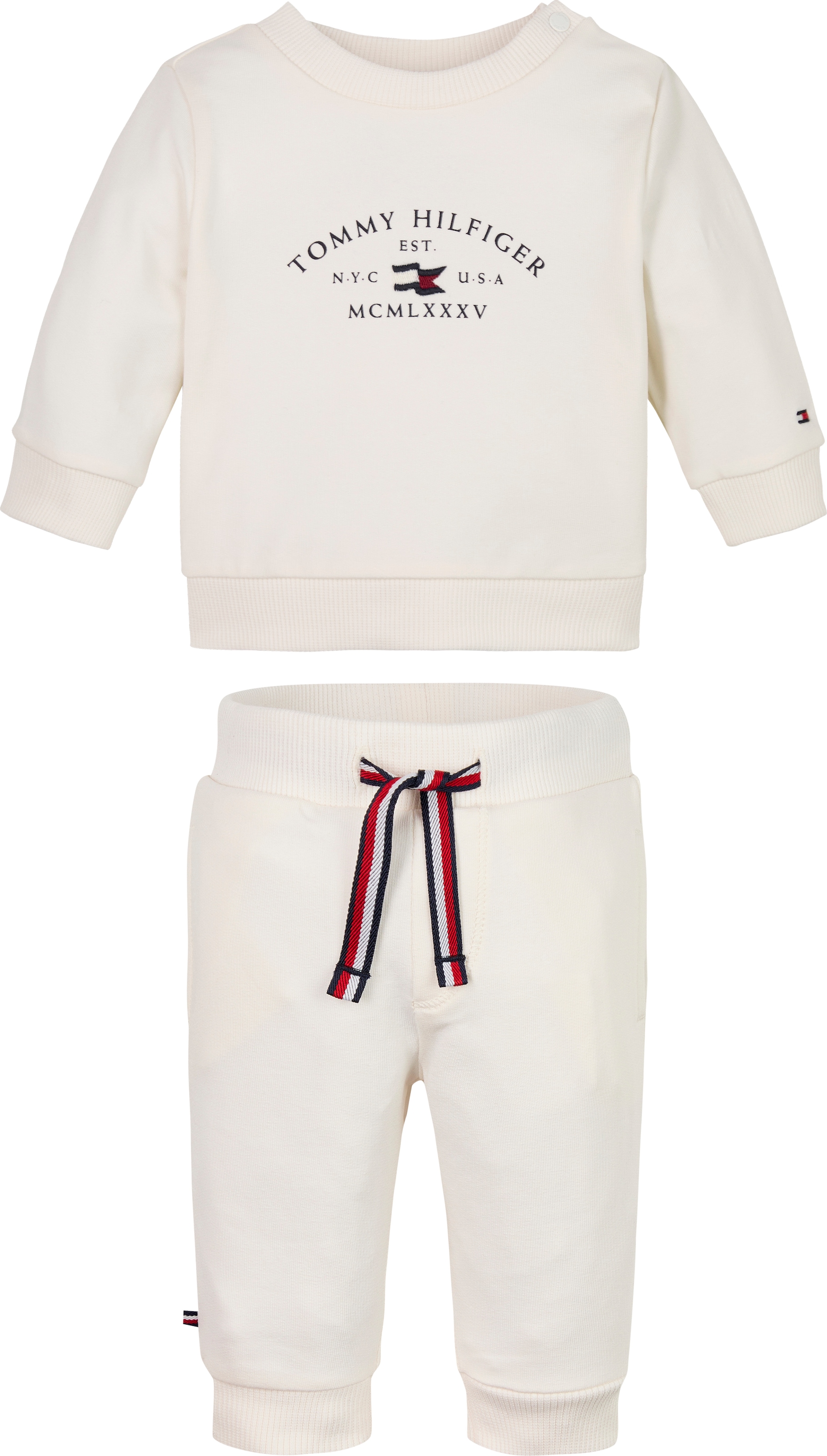 Langarmshirt & Hose »ESSENTIAL 2 PIECE SET«, mit großem Logodruck