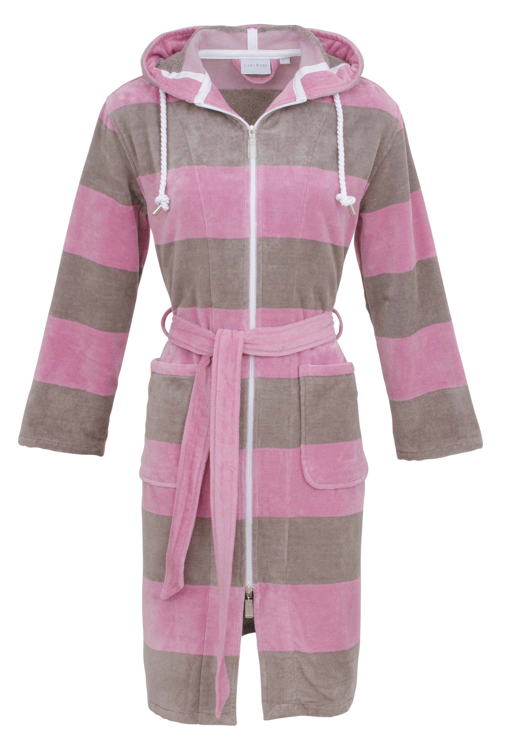 Carl Ross Damen Damenbademantel »106410« 1 Stk. tlg. in rosa, Größe 32/34