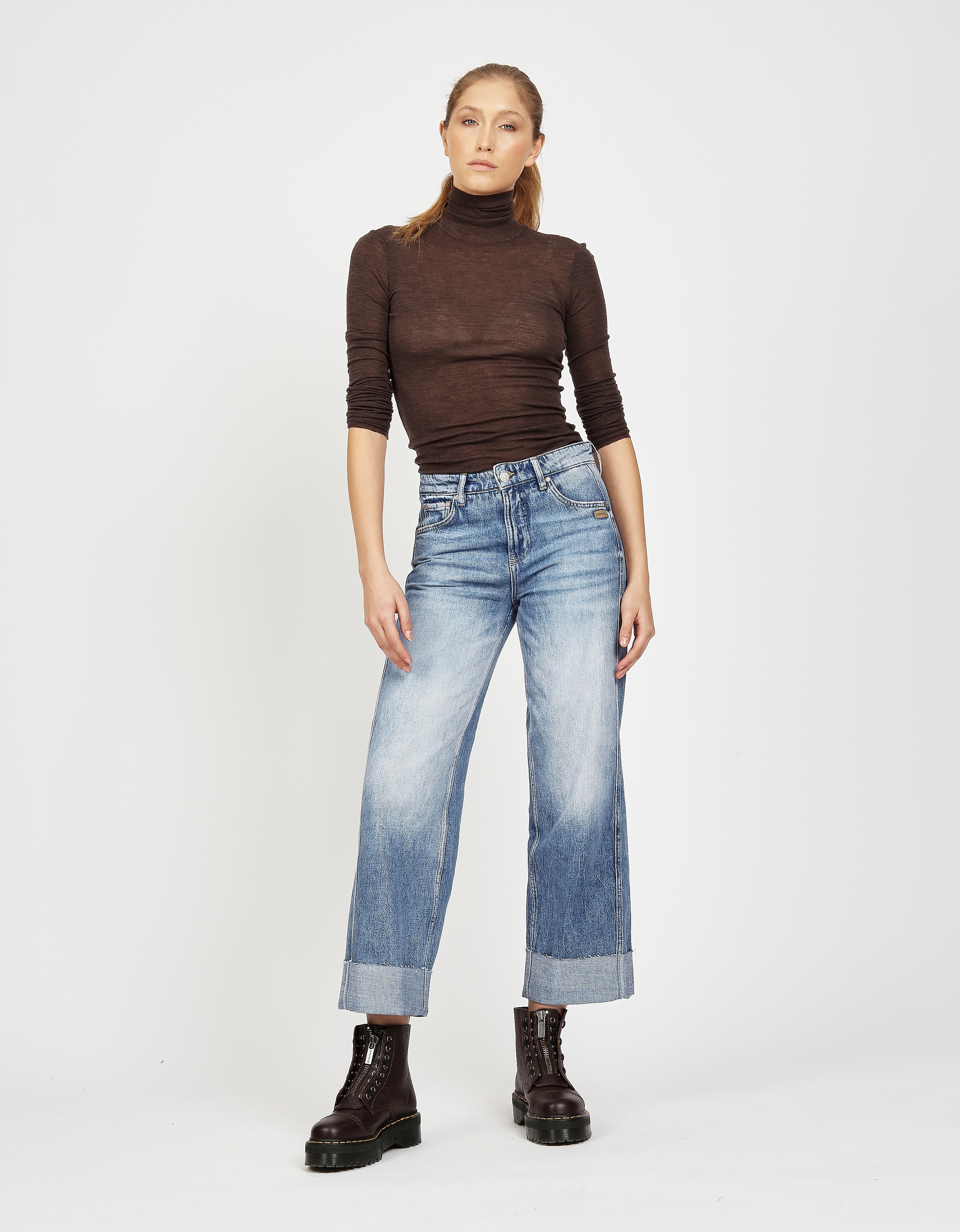 GANG Straight-Jeans »94BLAKE STRAIGHT«, mit eingesetztem Seitenstreifen, High Rise
